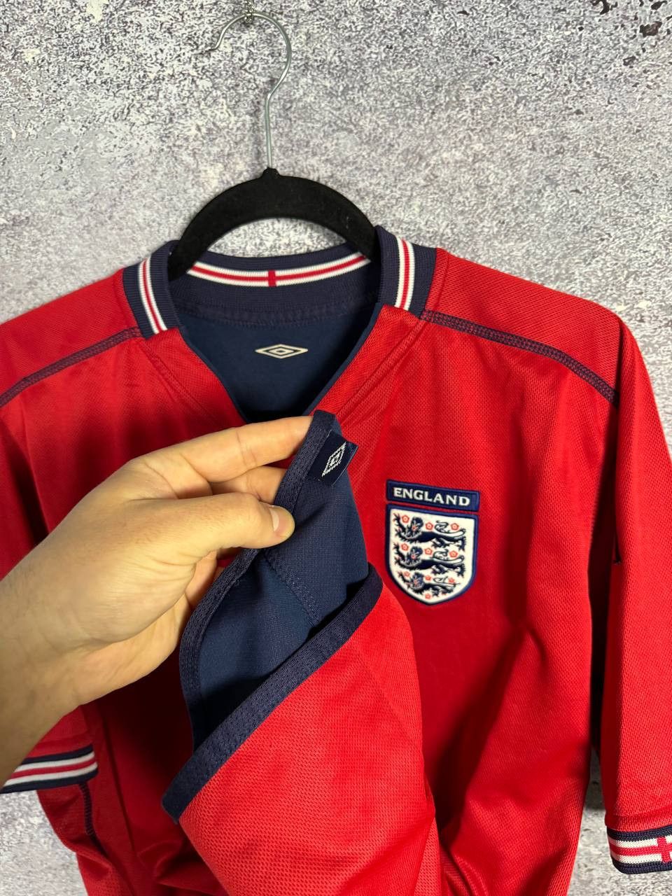 Vintage England National Team 2002 Away Umbro Soccer Jersey Size US XL / EU 56 / 4 - 10 Thumbnail