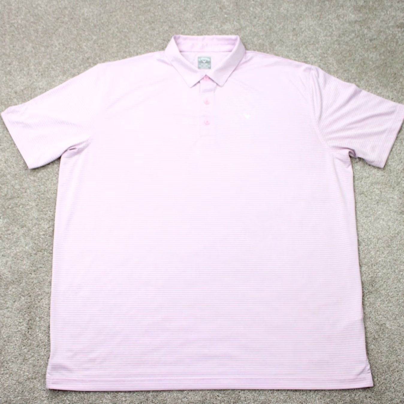 Callaway Callaway Opti-Dri Polo Shirt Mens 2XL Pink Short Sleeve Pullover Contact Logo Breathable Activewear Golf Shirt Size US XXL / EU 58 / 5 - 2 Thumbnail