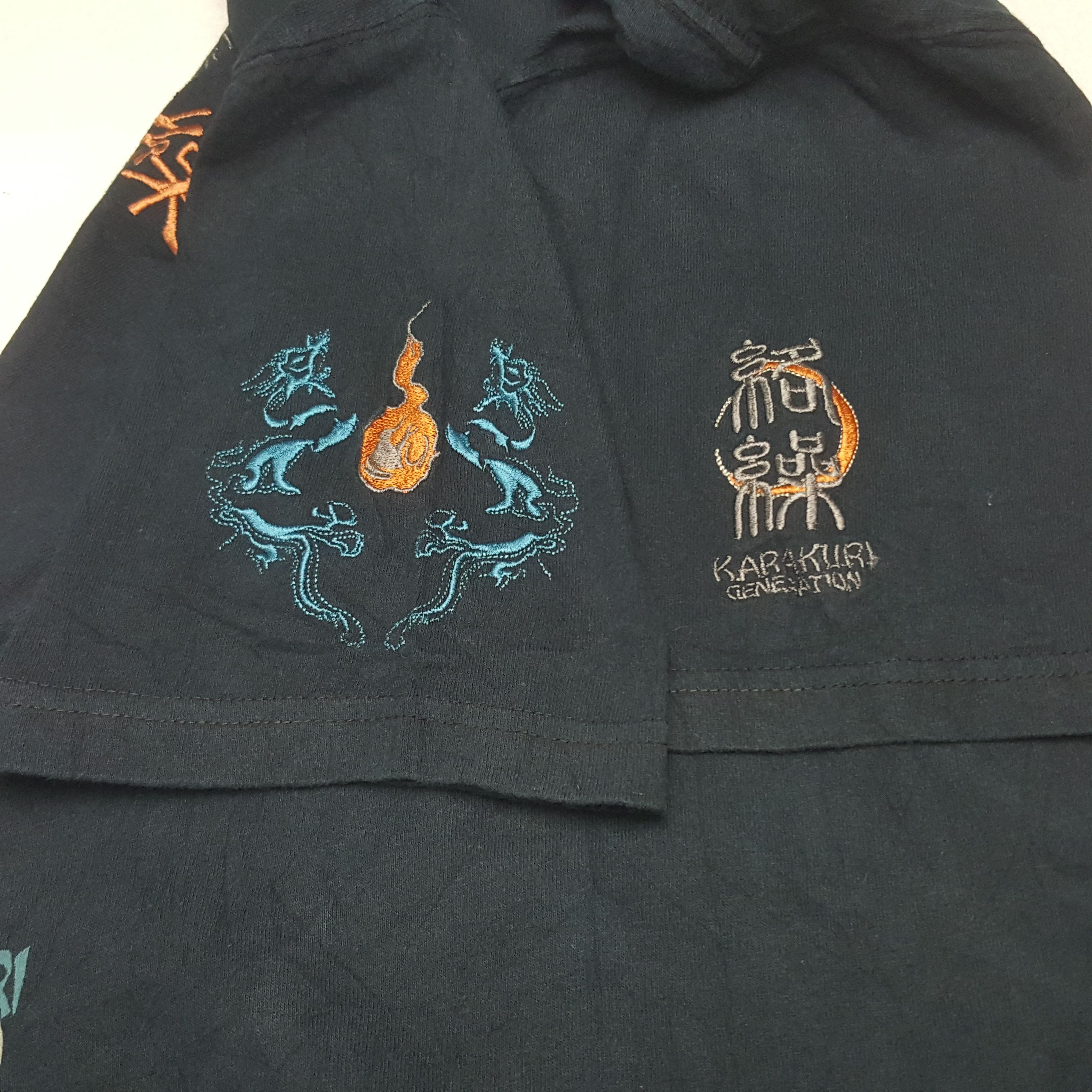 Japanese Brand × Vintage Vintage Karakuri Japanese Brand Sukajan Traditional Tshirt Size US M / EU 48-50 / 2 - 7 Thumbnail