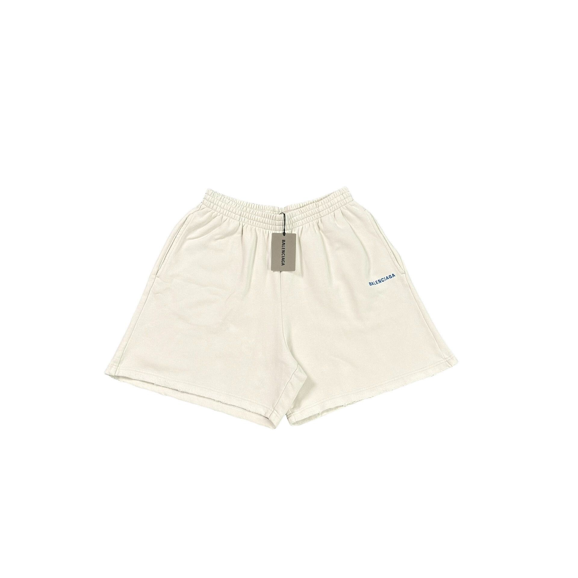 Balenciaga Balenciaga Distressed Jersey Shorts XS Size US 28 / EU 44 - 1 Thumbnail