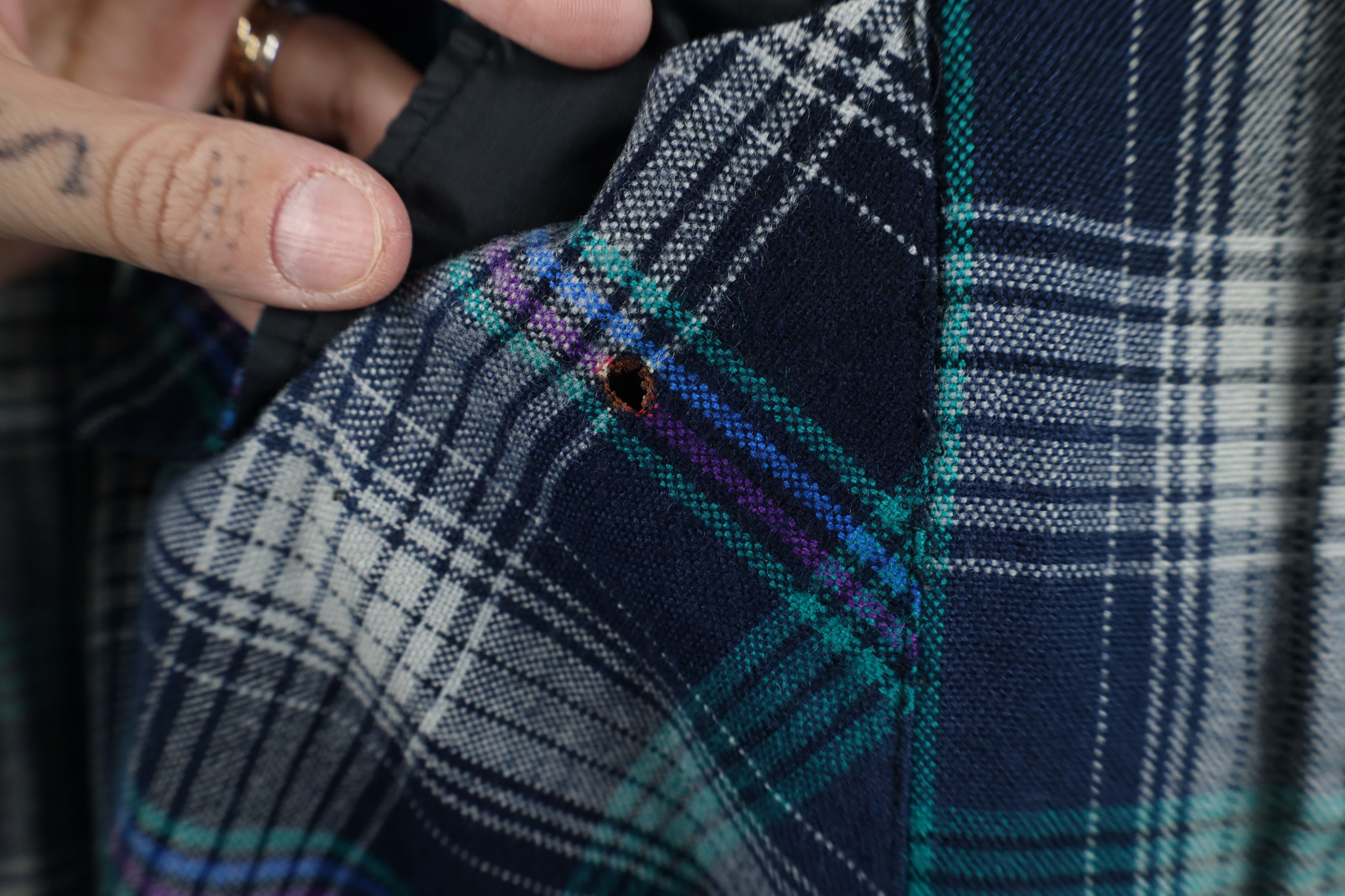 Vintage Vintage 80s 90s Streetwear Double Pocket Button Shirt Plaid Size US XL / EU 56 / 4 - 6 Thumbnail