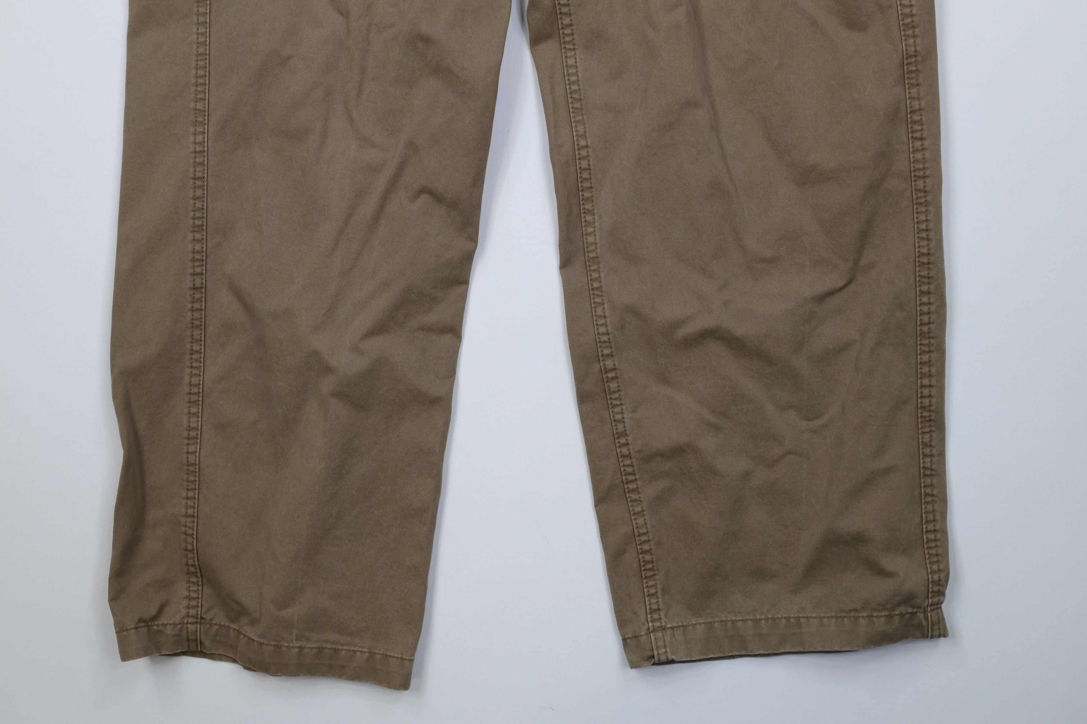 Gap Vintage 90s Y2K Gap Heavyweight Wide Leg Cargo Pants Brown Size US 34 / EU 50 - 4 Thumbnail