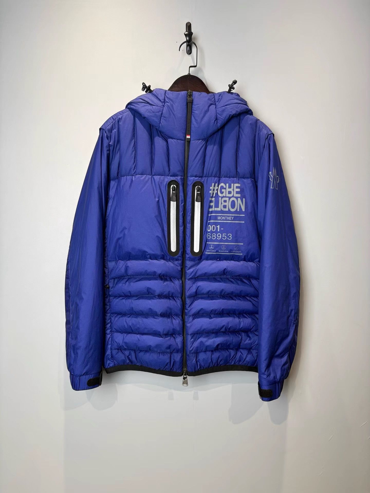 Moncler Moncler Blue Hooded Down Jacket Ski Series K36 Size US L / EU 52-54 / 3 - 1 Thumbnail