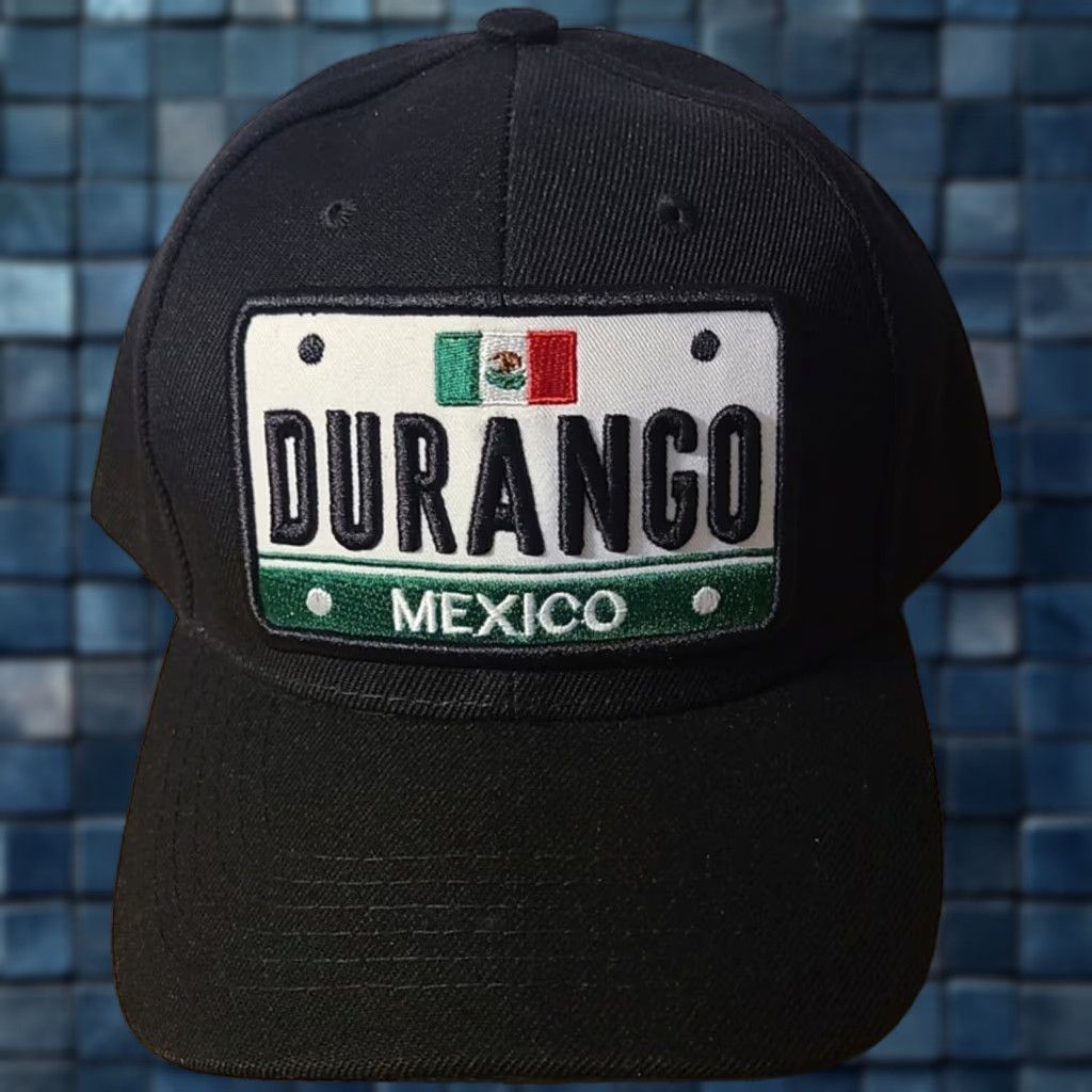 Durango Vintage Durango Mexico Baseball Cap Black Adjustable Men Mexico Flag Hat Size ONE SIZE - 1 Thumbnail