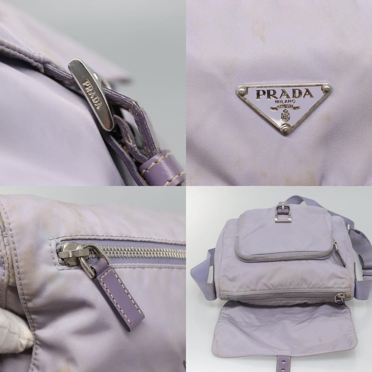 Prada PRADA Shoulder Bag Nylon Purple Silver Size ONE SIZE - 11 Thumbnail