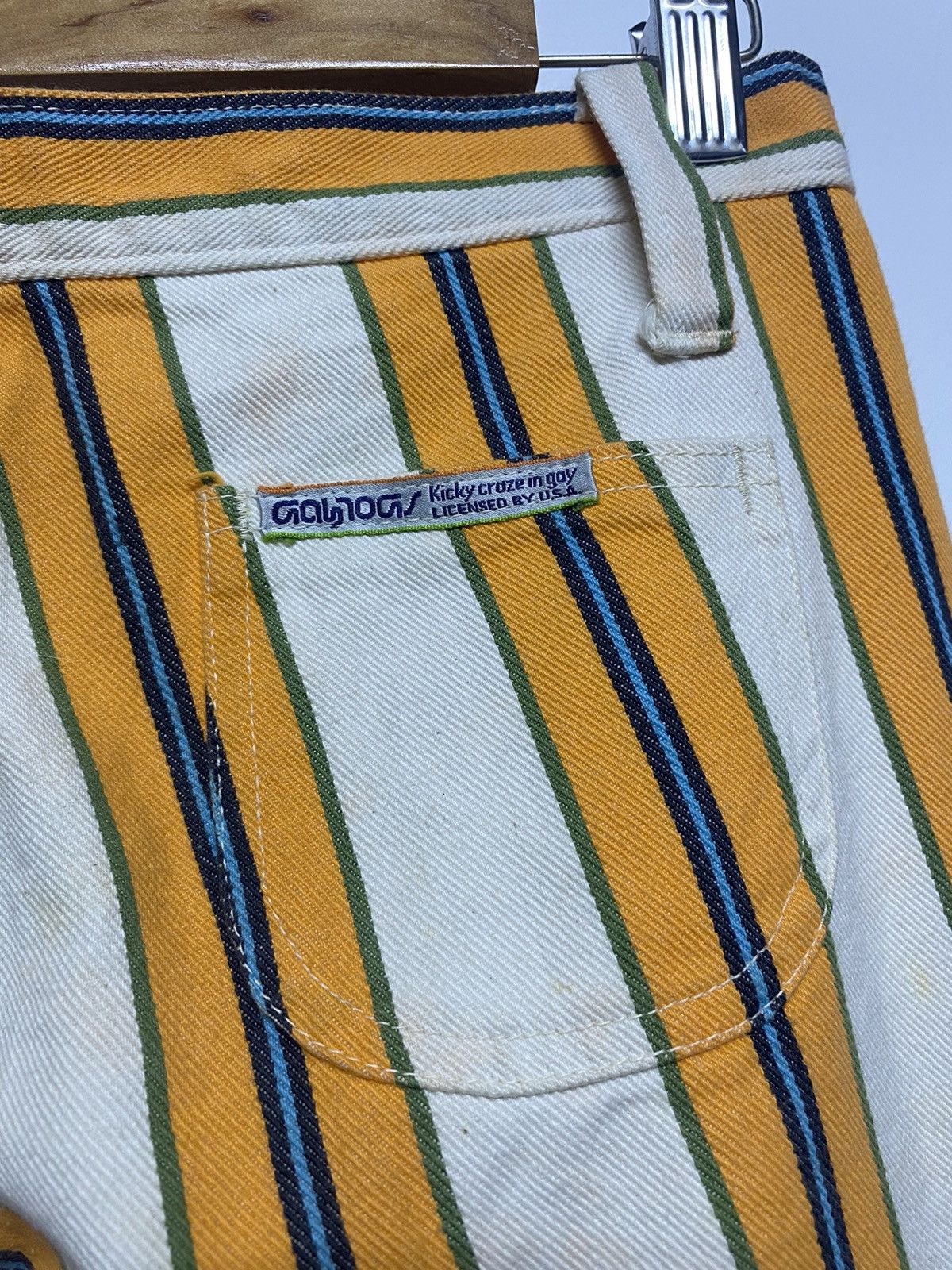 Japanese Brand × Vintage Vintage GAYTOGS Flare Leg Stripes Kicky Craze in Gay Size US 28 / EU 44 - 14 Thumbnail
