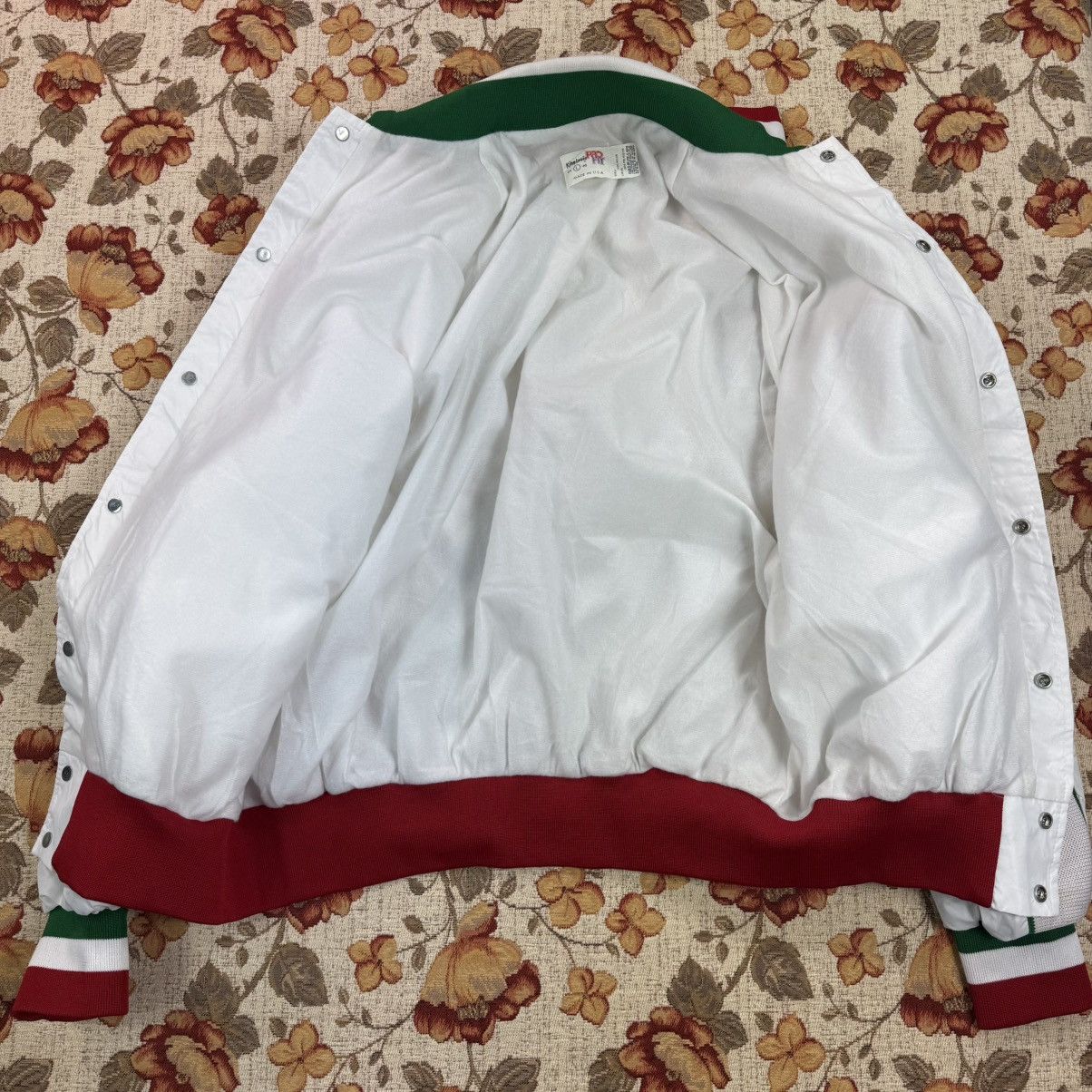 Vintage King Louie Golf Club Pro Fit Nylon White Bomber Jacket 80s Size US L / EU 52-54 / 3 - 10 Thumbnail