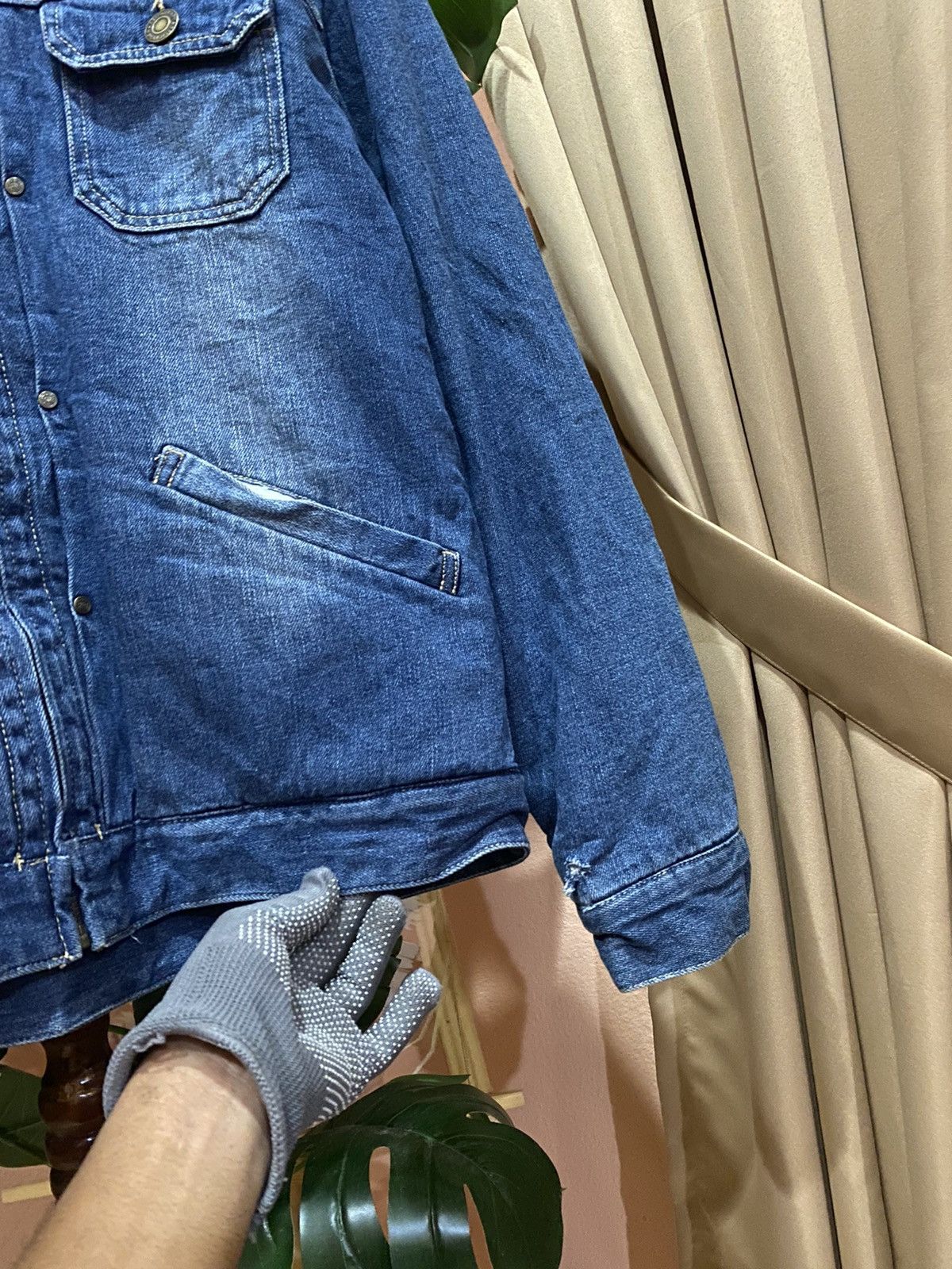 Restoration VINTAGE RESTORATION DENIM FUR LINING JACKET Size XL / US 12-14 / IT 48-50 - 7 Thumbnail