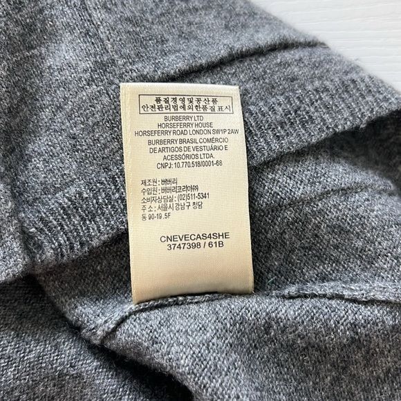 Burberry Burberry Brit Cashmere Gray V Neck Cardigan Sweater Size M / US 6-8 / IT 42-44 - 12 Thumbnail