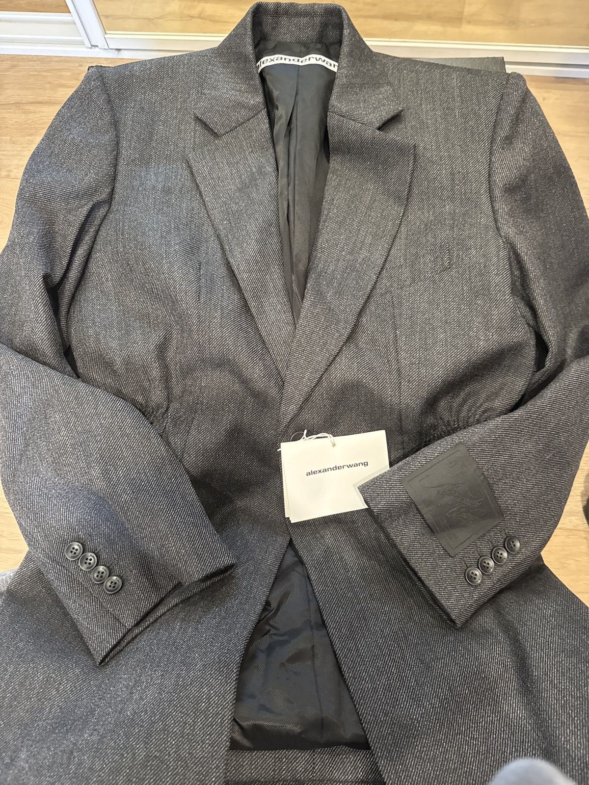 Alexander Wang Oversized Blazer with Ruching at Waist Size S / US 4 / IT 40 - 3 Thumbnail
