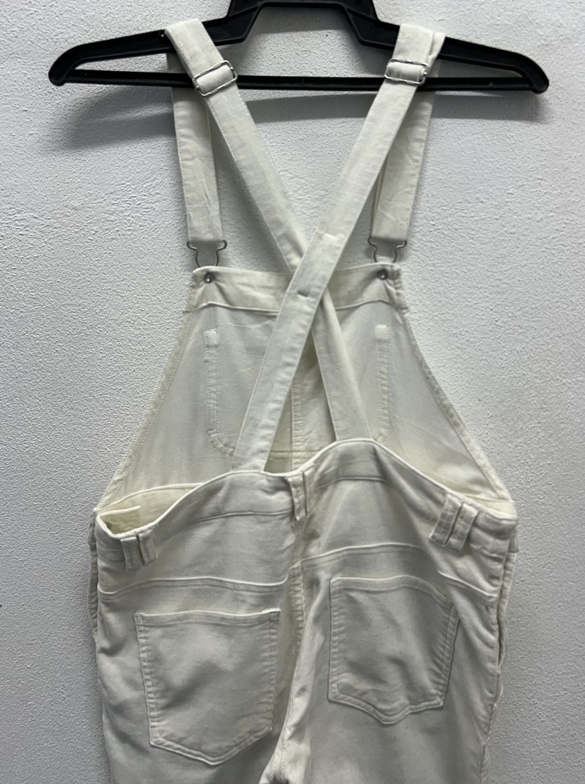 Japanese Brand VINTAGE JAPANESE BRAND CHIP CLIP WHITE OVERALLS Size 33" - 4 Thumbnail