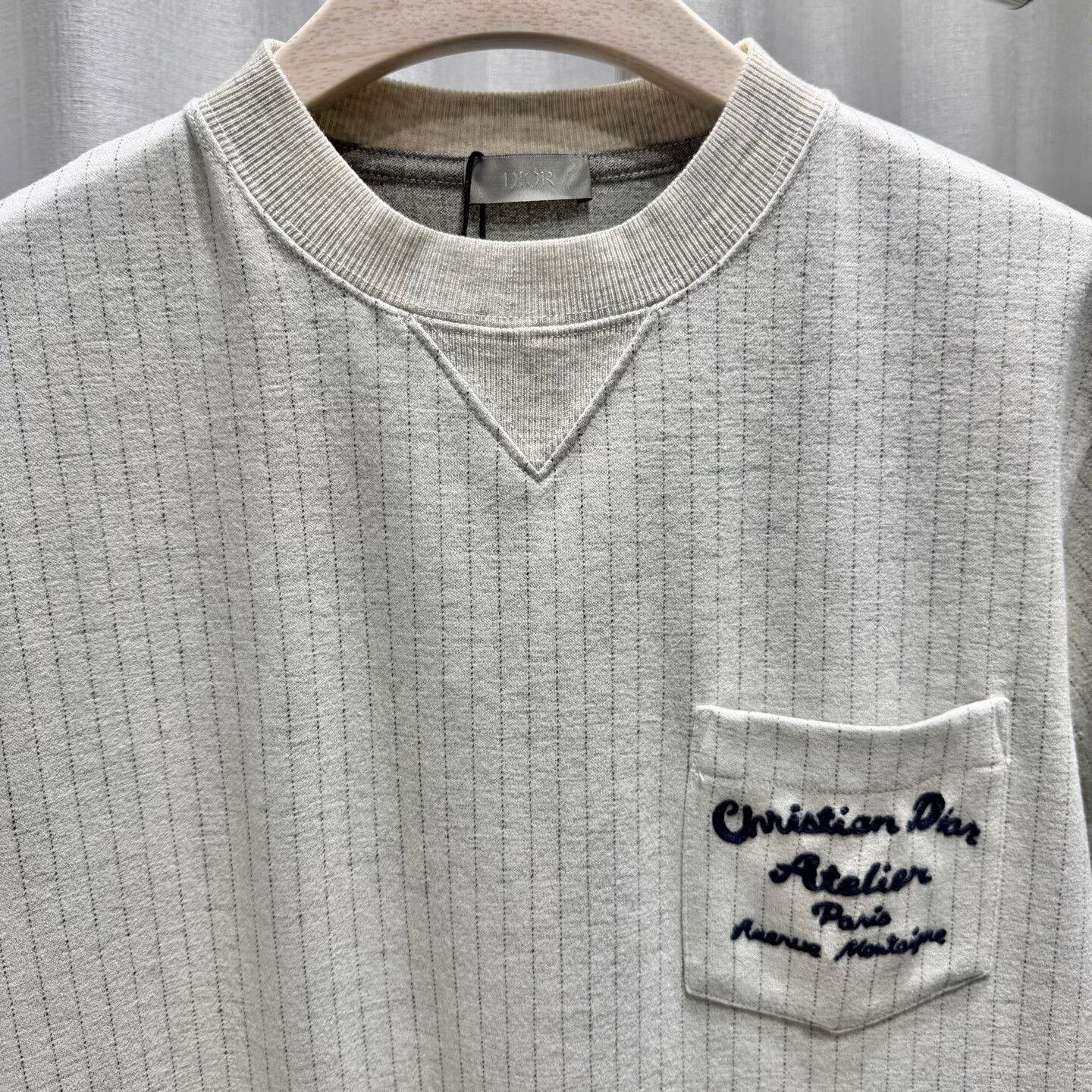 Dior Dior Wool-Cotton Blend Striped T-Shirt Size US XS / EU 42 / 0 - 3 Thumbnail