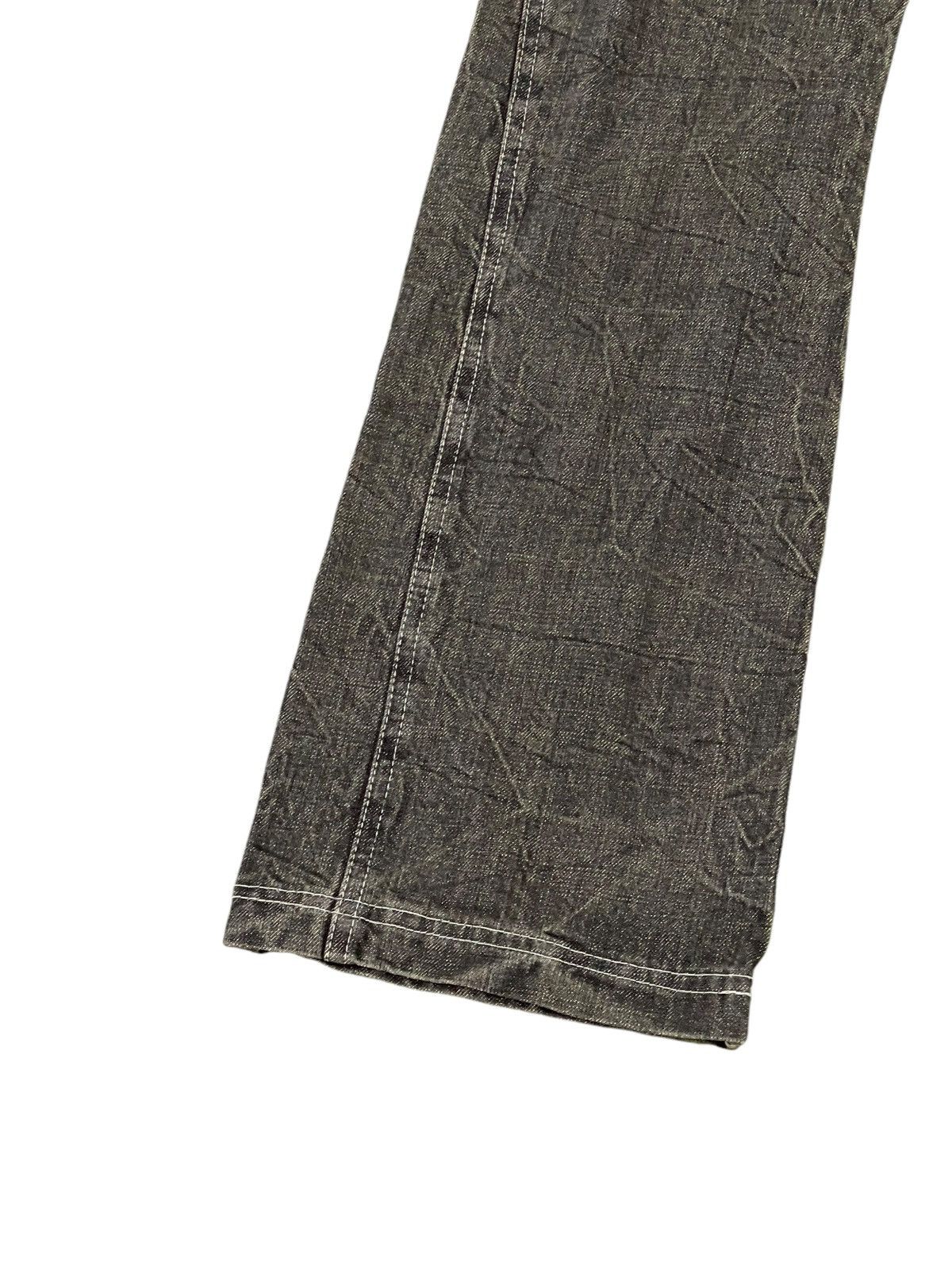 Japanese Brand Flare Jeans Shinehill Faded Distress Low Rise Boot Cut 1🟦4 Size US 30 / EU 46 - 15 Thumbnail