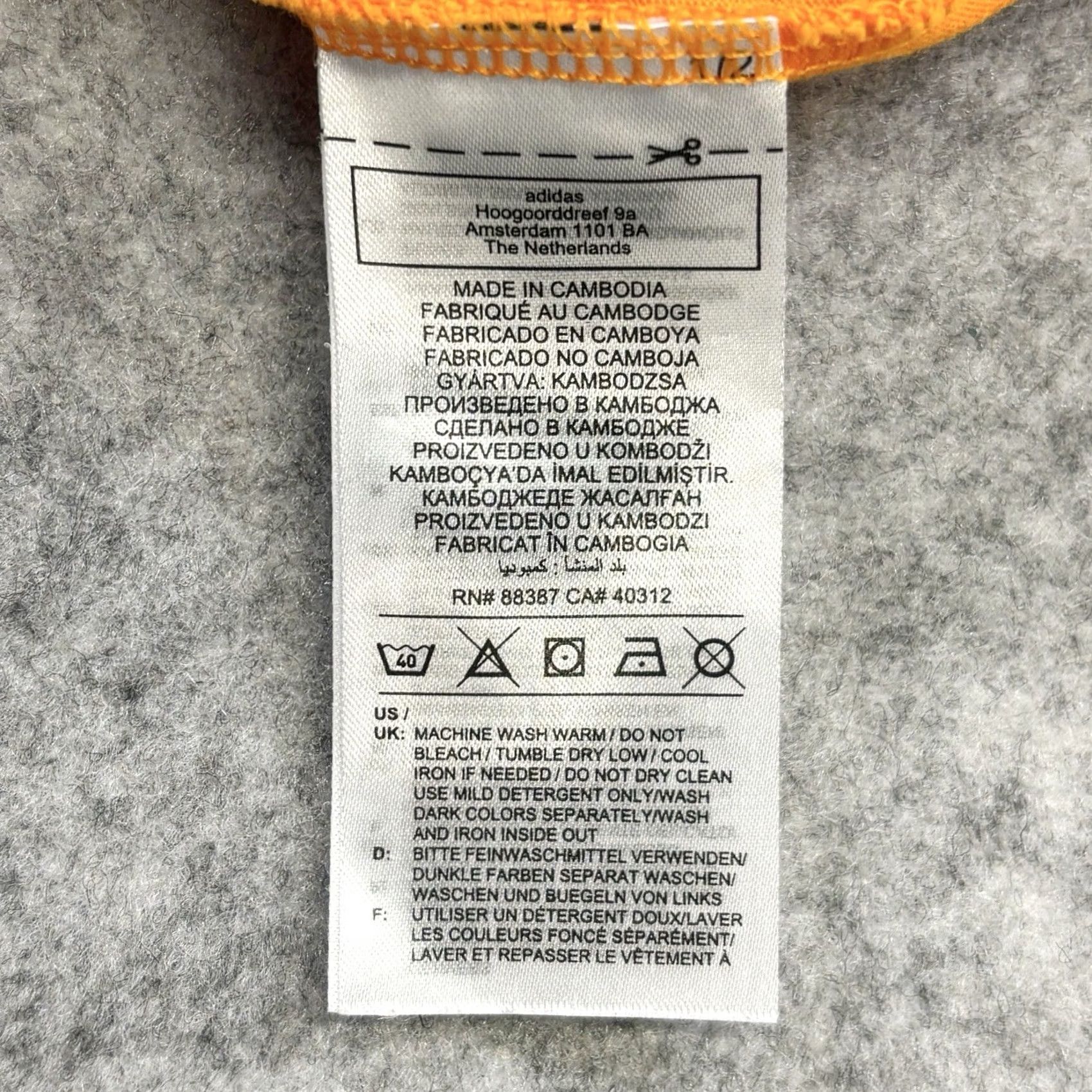 Adidas Adidas T Shirt Orange Women UK10 Loose Relaxed Fit Summer 2022 Casual Crew Neck Short Sleeve Pullover Cotton Jersey Size L / US 10 / IT 46 - 5 Thumbnail