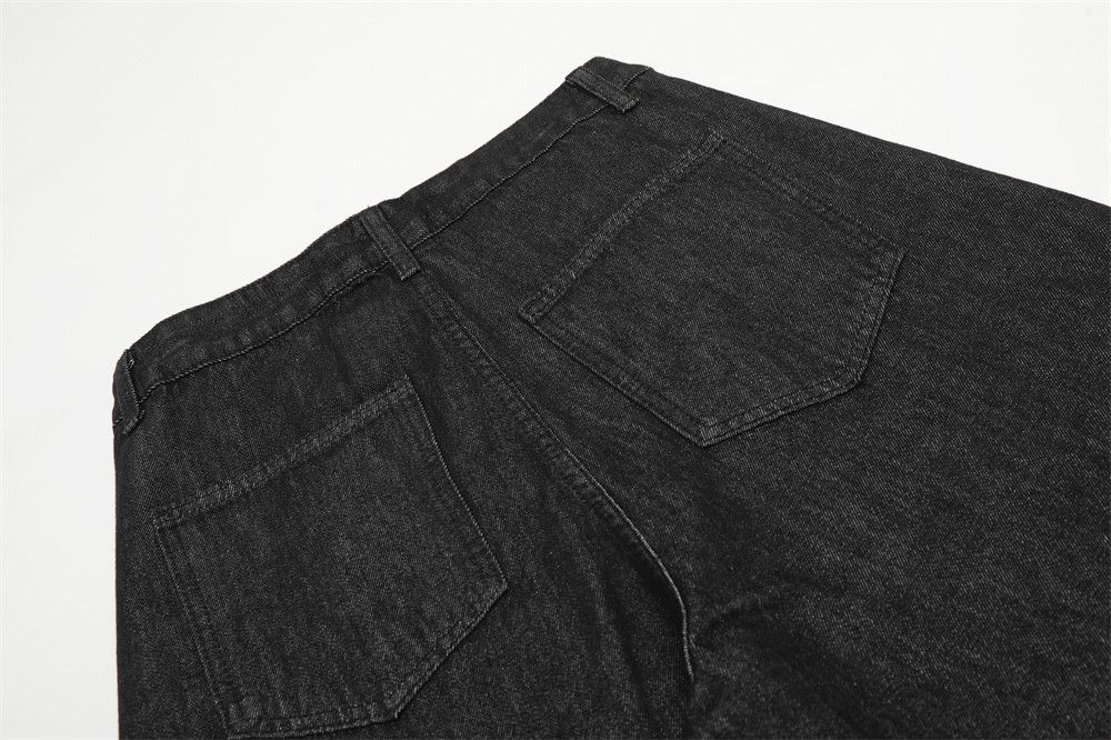Vintage Men's irregular embroidery casual loose scimitar jeans Size US 32 / EU 48 - 5 Thumbnail