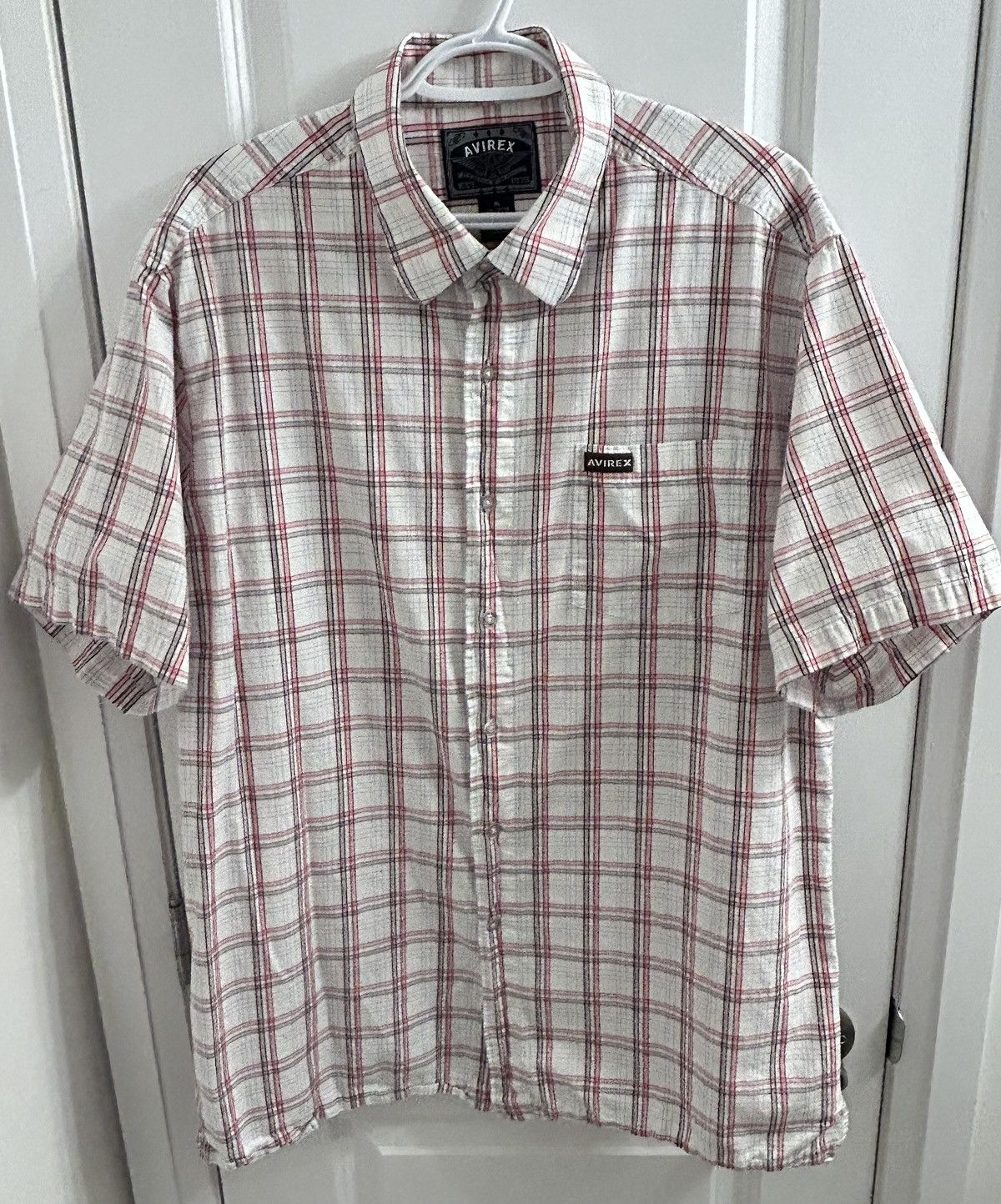 Other Avirex Men’s White & Red Plaid Shirt - Size XL Size US XL / EU 56 / 4 - 1 Thumbnail