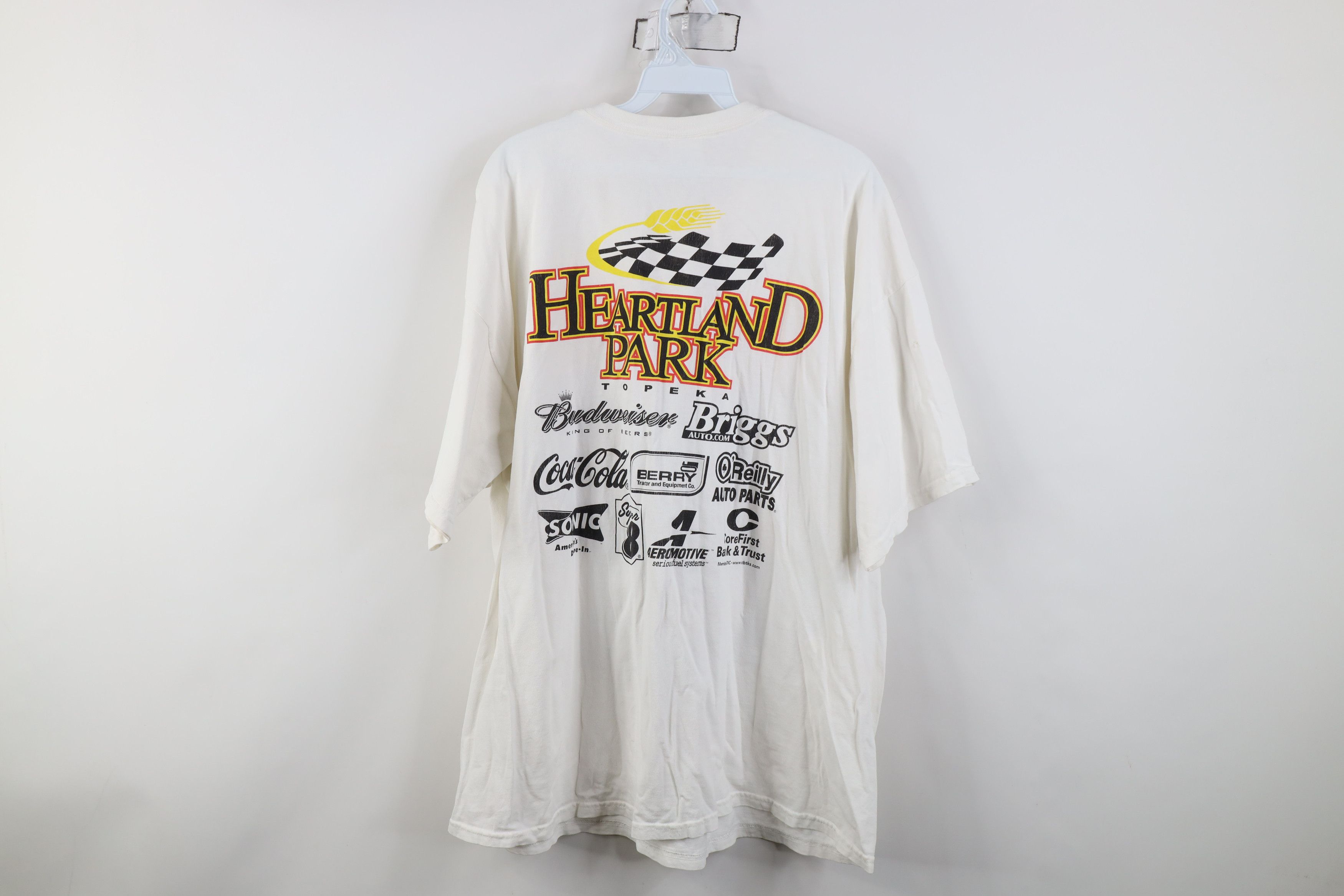 Vintage Vintage Y2K Streetwear Park Topeka Kansas Racing T-Shirt Size US XXL / EU 58 / 5 - 14 Thumbnail