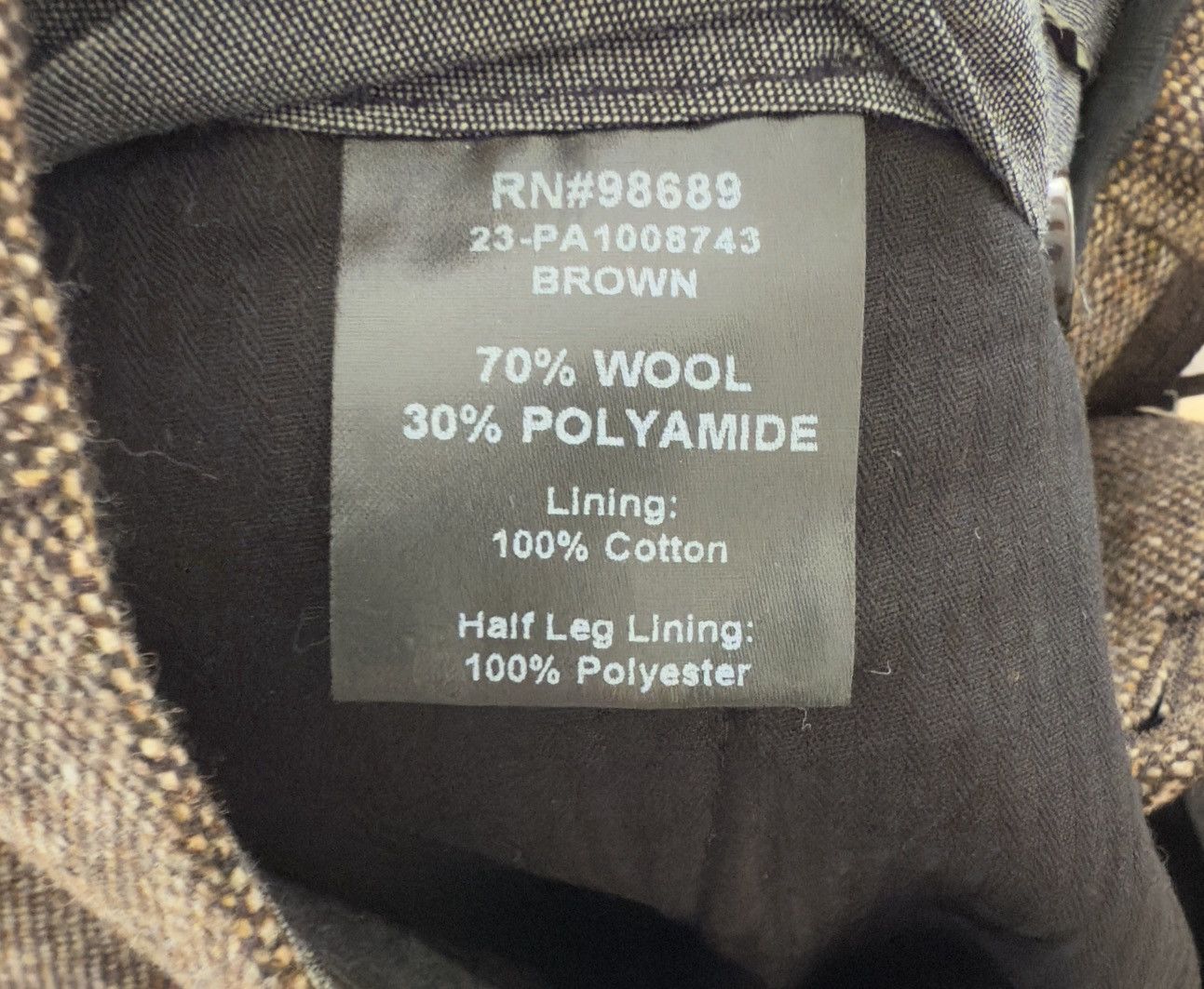Todd Snyder WOOL DONEGAL MADISON PANTS TROUSERS BROWN Size US 31 - 4 Thumbnail