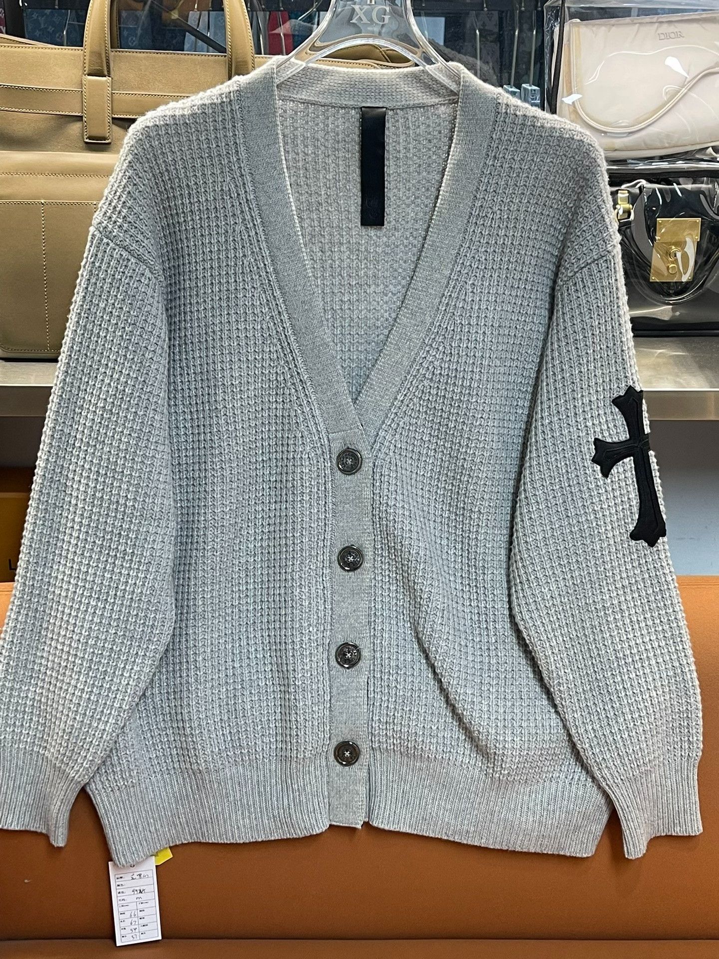Chrome Hearts Chrome Hearts Cross Patch Waffle Cardigan Size US M / EU 48-50 / 2 - 1 Thumbnail