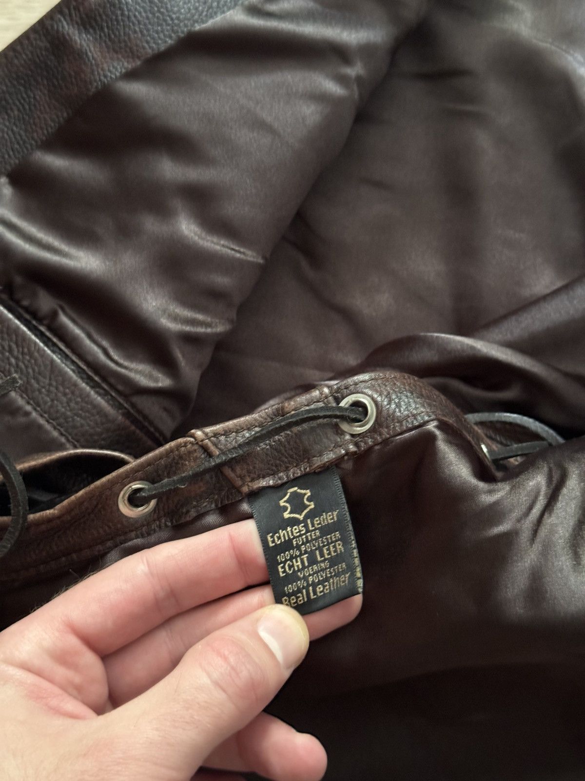 Genuine Leather Vintage 00’s Genuine Leather Brown Cowboy Western Vest Size US L / EU 52-54 / 3 - 8 Thumbnail