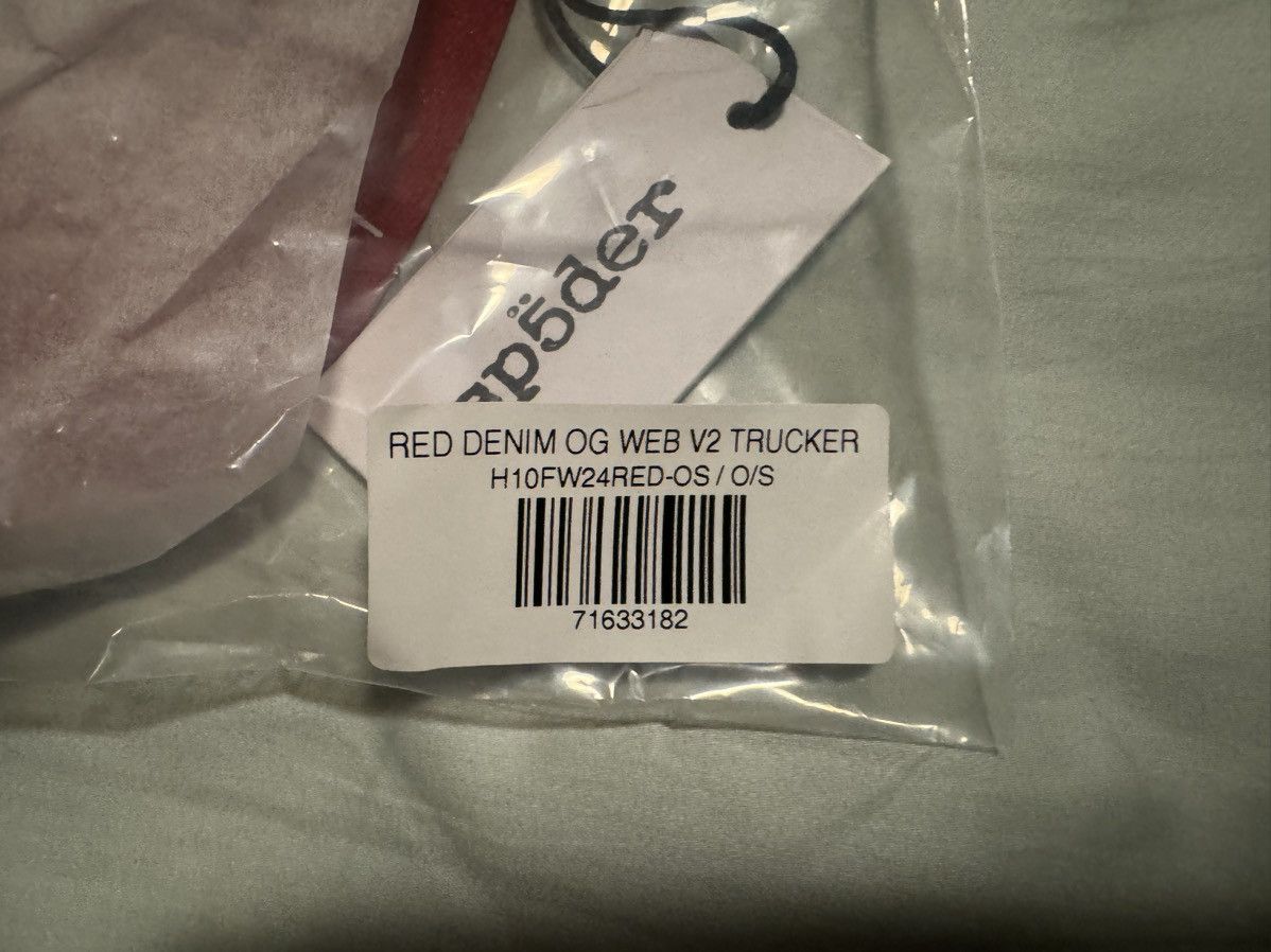 Sp5der Sp5der Denim OG Web V2 Trucker Hat Red Size ONE SIZE - 17 Thumbnail