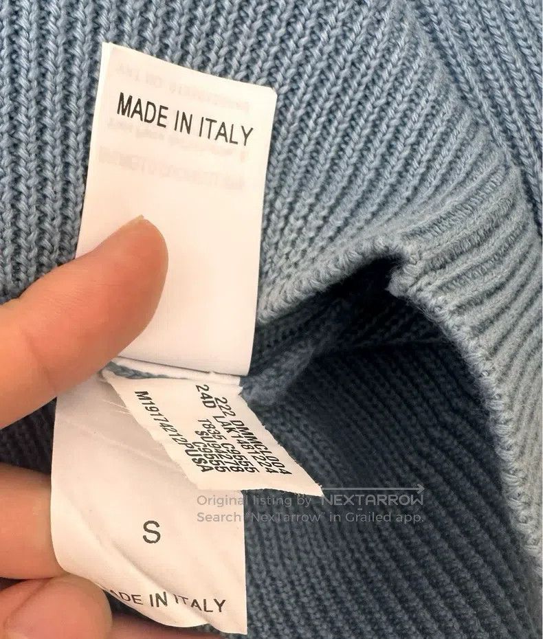 Brunello Cucinelli Brunello Cucinelli Blue Knit Sweater Size S / US 4 / IT 40 - 6 Thumbnail