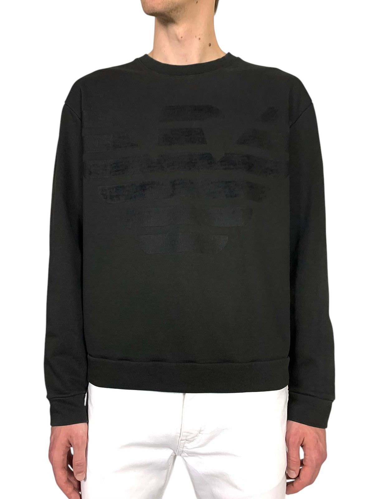 Emporio Armani Emporio Armani Big Logo Crewneck Sweatshirt Size US L / EU 52-54 / 3 - 3 Thumbnail