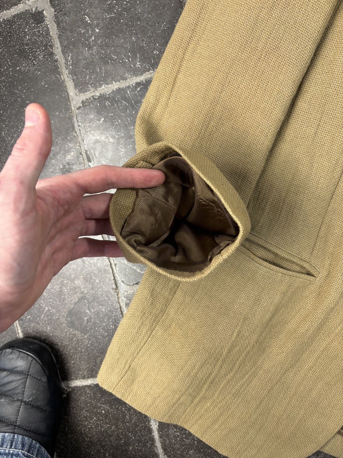 Giorgio Armani 90s Giorgio Armani Linen Jacket Vintage Le Collezioni Blazer Size 40R - 14 Thumbnail