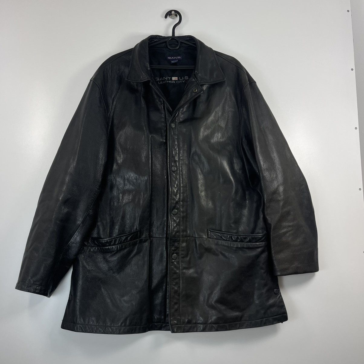 Gant Gant USA Leather Coat jacket 100% leather L Size US L / EU 52-54 / 3 - 5 Thumbnail