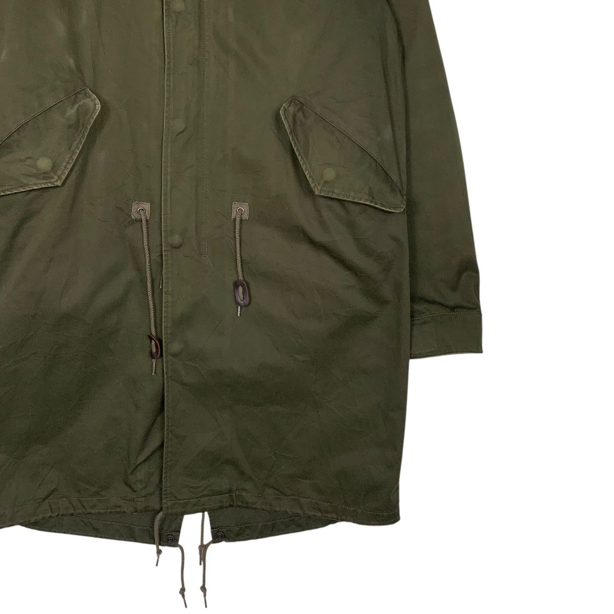 Lui's LUI’S Faux Fur Lined Olive Green Parka Jacket #2506-C113 Size US S / EU 44-46 / 1 - 5 Thumbnail