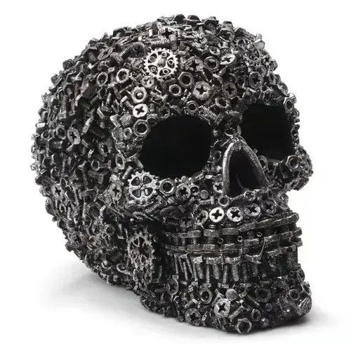 VIBE Home Decor Skull Resin Sculpture Figure Size ONE SIZE - 3 Thumbnail