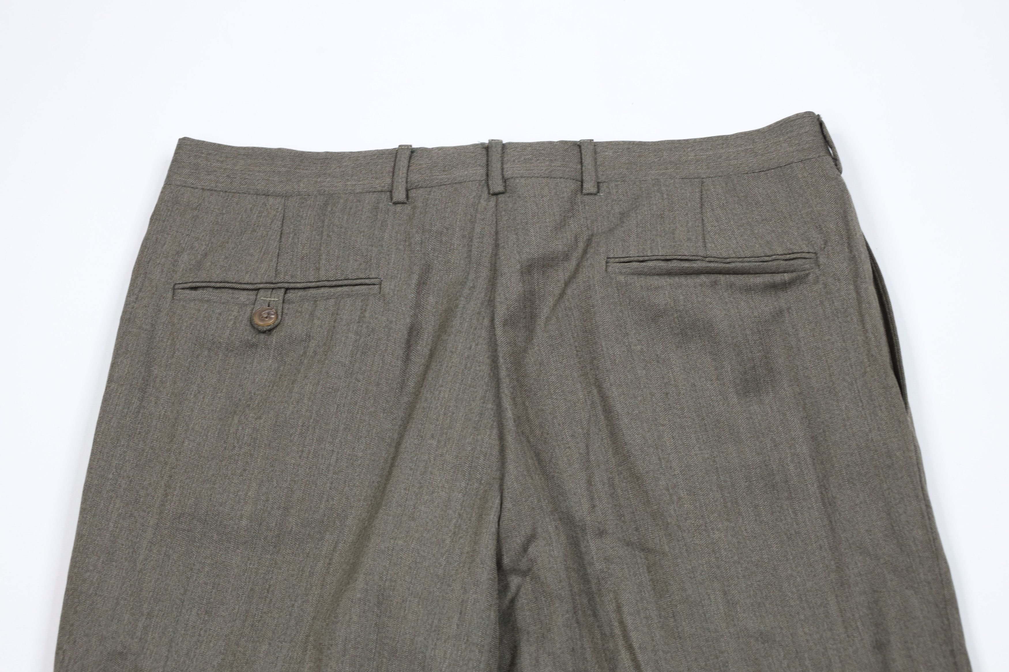 Vintage Vintage 70s Streetwear Herringbone Wide Leg Chino Pants USA Size US 34 / EU 50 - 10 Thumbnail