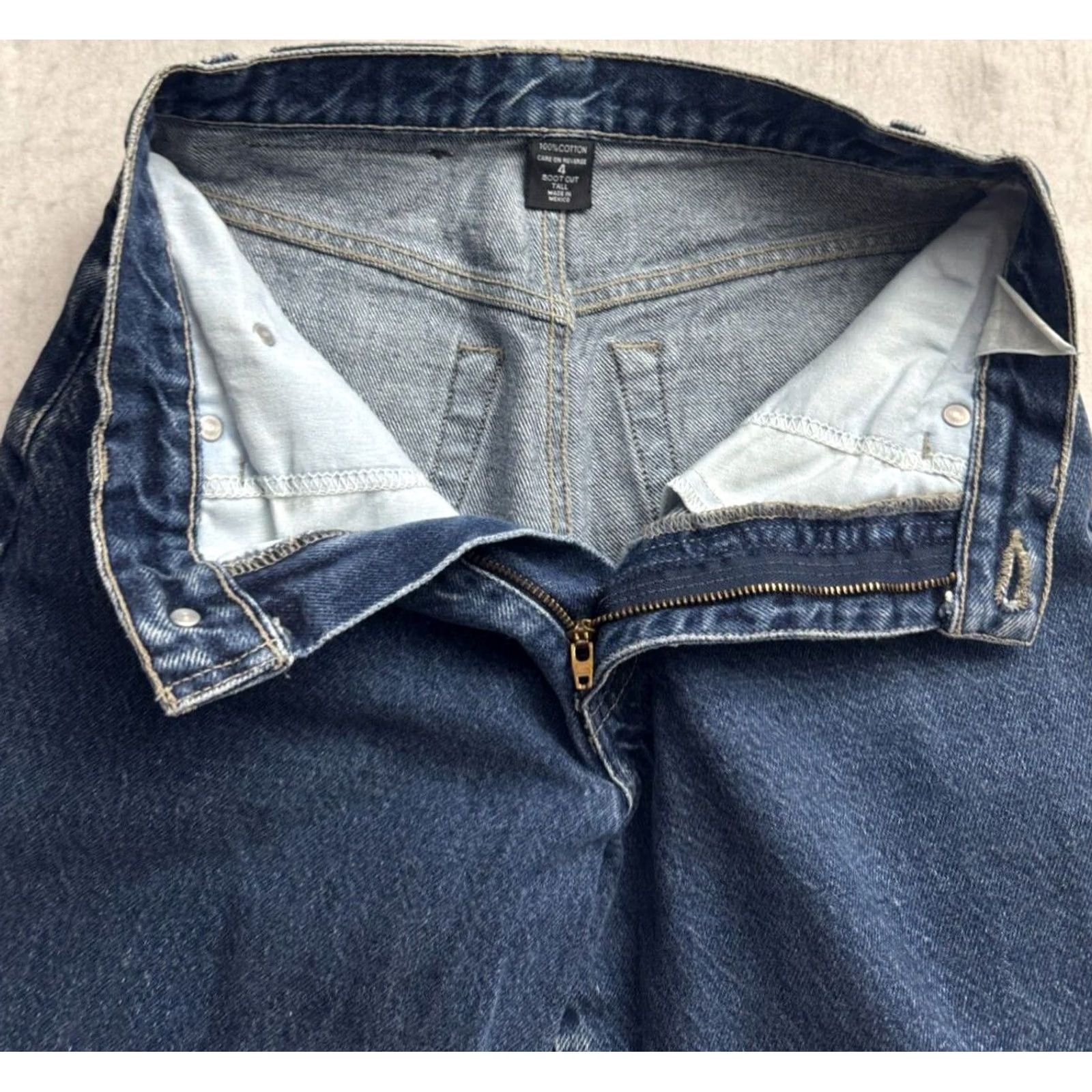 Vintage VINTAGE New York & Company Bootcut Womens 4 Blue Denim Jean Boot cut Pant Women Tall 25x33 Size 27" / US 4 / IT 40 - 5 Thumbnail