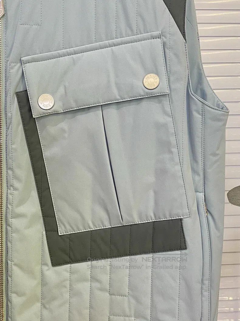 Hermes Hermes Patchwork zipper V-neck vest, color block design, l Size US S / EU 44-46 / 1 - 5 Thumbnail