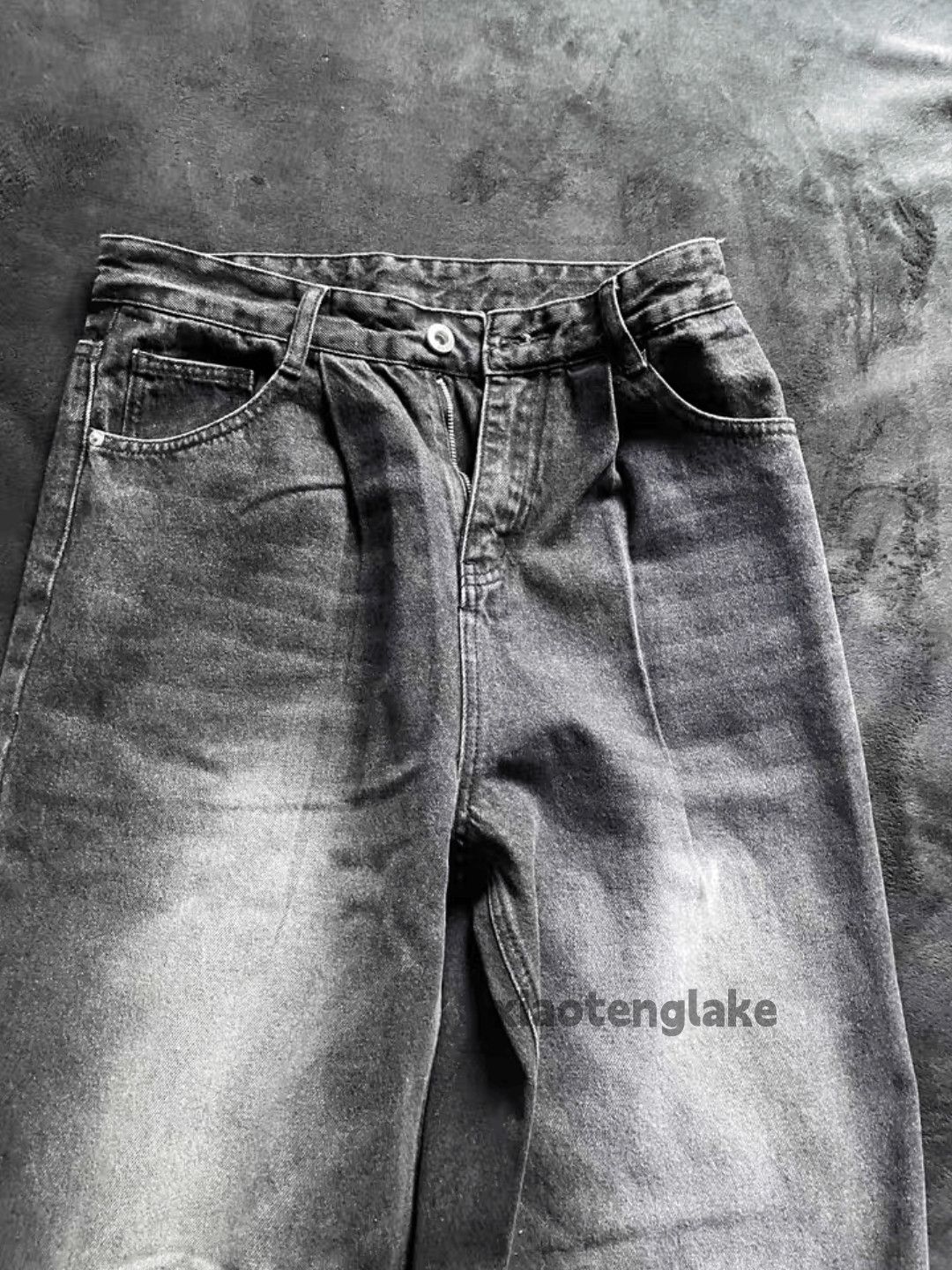 Jean × Vintage loose baggy washed faded skate hiphop jeans Size US 30 / EU 46 - 7 Thumbnail