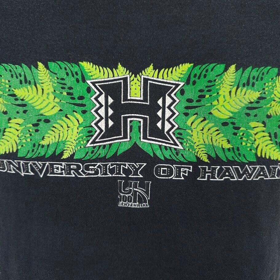 Gildan Hawaii Rainbow Warriors T Shirt Mens Size Small Black NCAA Size US S / EU 44-46 / 1 - 2 Thumbnail
