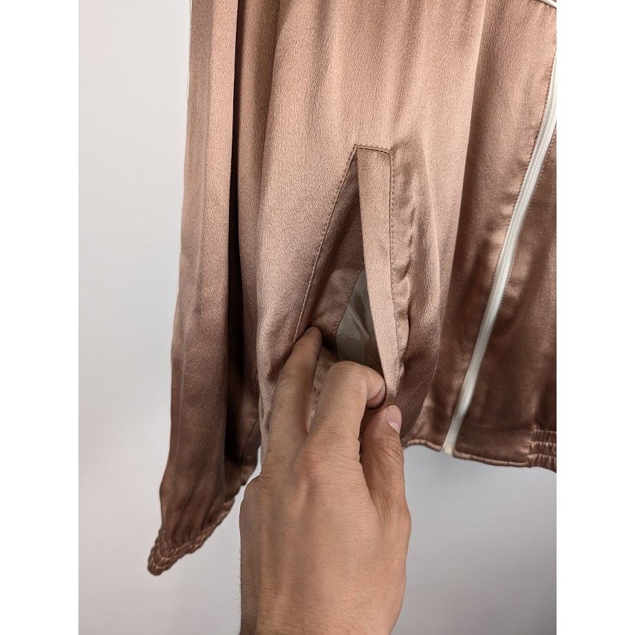 Saint Laurent Paris o1rshd1 Satin De Soie Jacket in Peau Size US L / EU 52-54 / 3 - 8 Thumbnail
