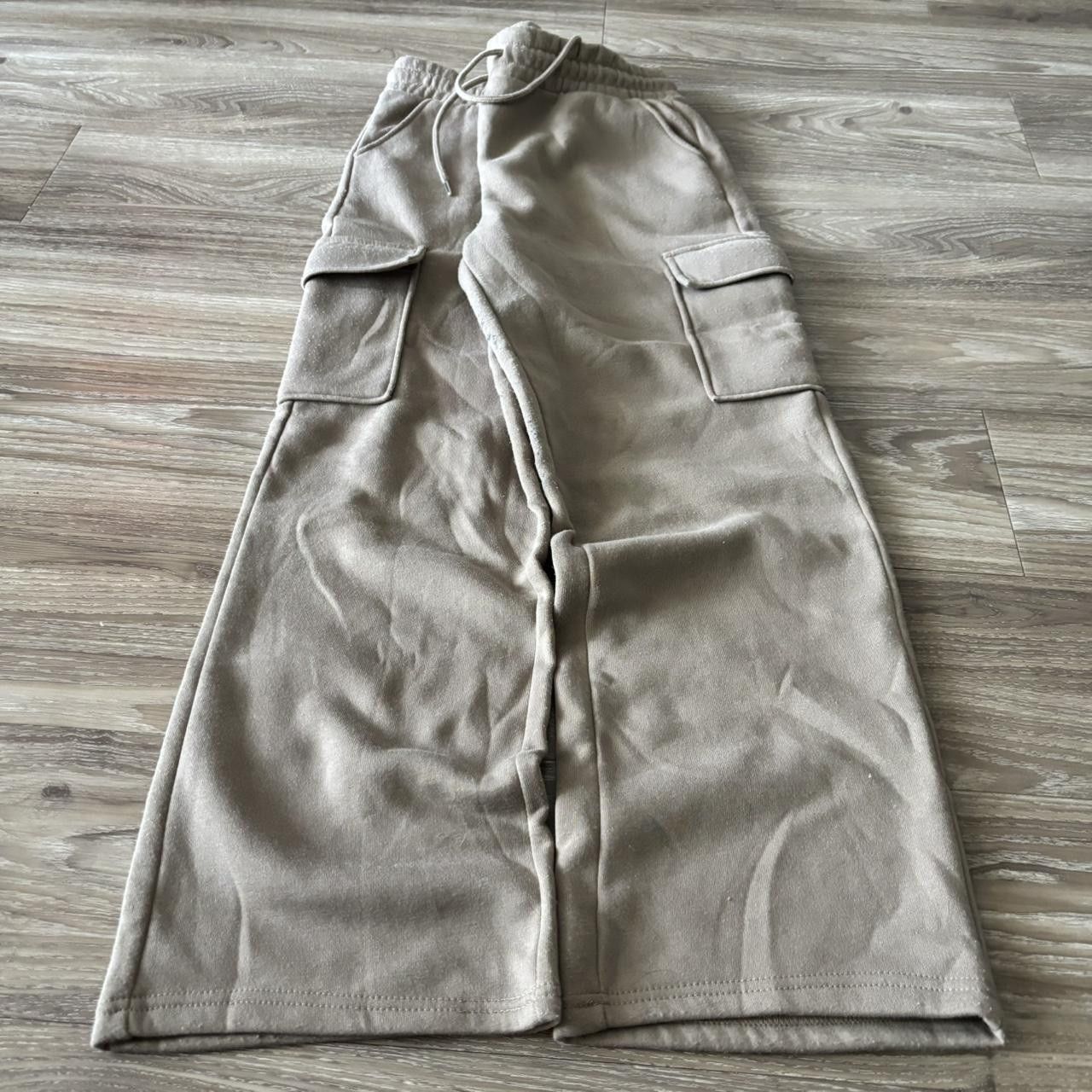 Vintage Crazy Vintage Y2K/2000s Baggy Brown Streetwear Cargo Sweatpants! Fits L Size US 34 / EU 50 - 3 Thumbnail