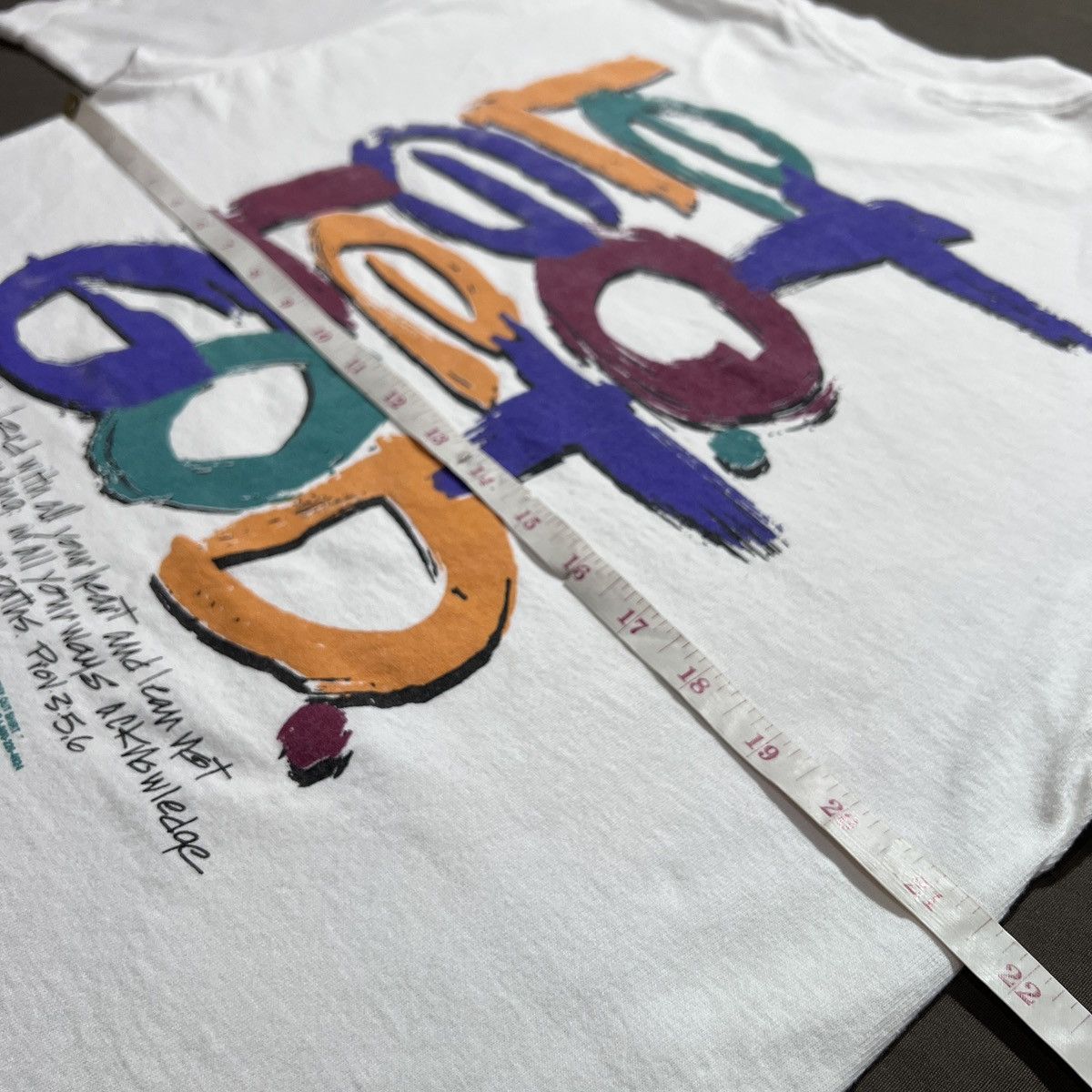 Vintage Vintage 90s Let Go Let God Bible Holy God Jesus Promo Tee Size US L / EU 52-54 / 3 - 7 Thumbnail