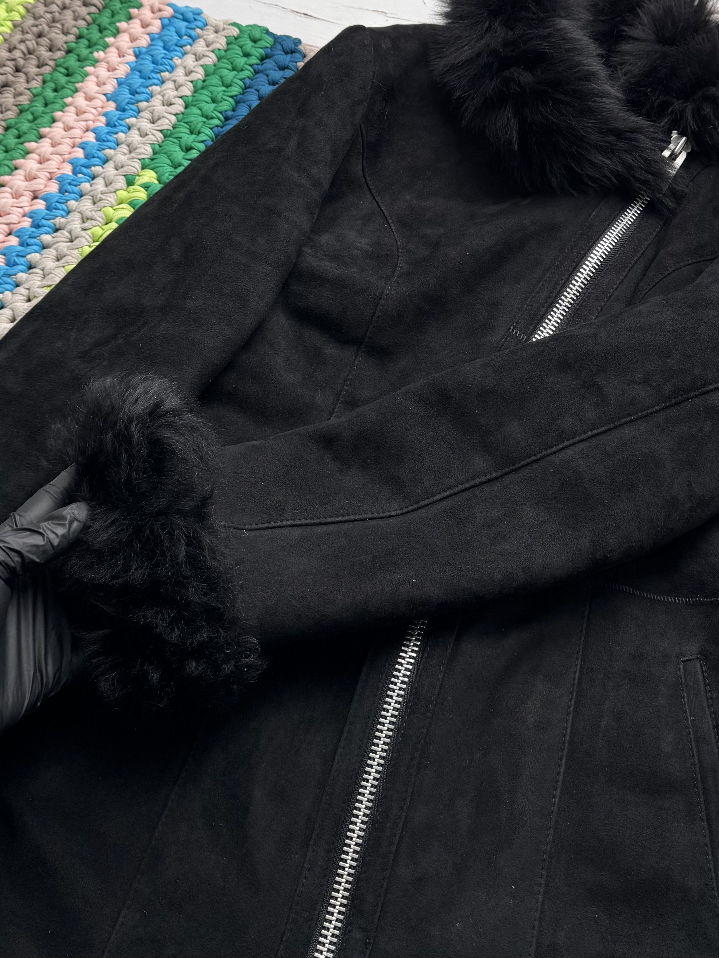 Japanese Brand Vintage Real Sheepskin Coat (D10)(D15) Size XS / US 0-2 / IT 36-38 - 8 Thumbnail