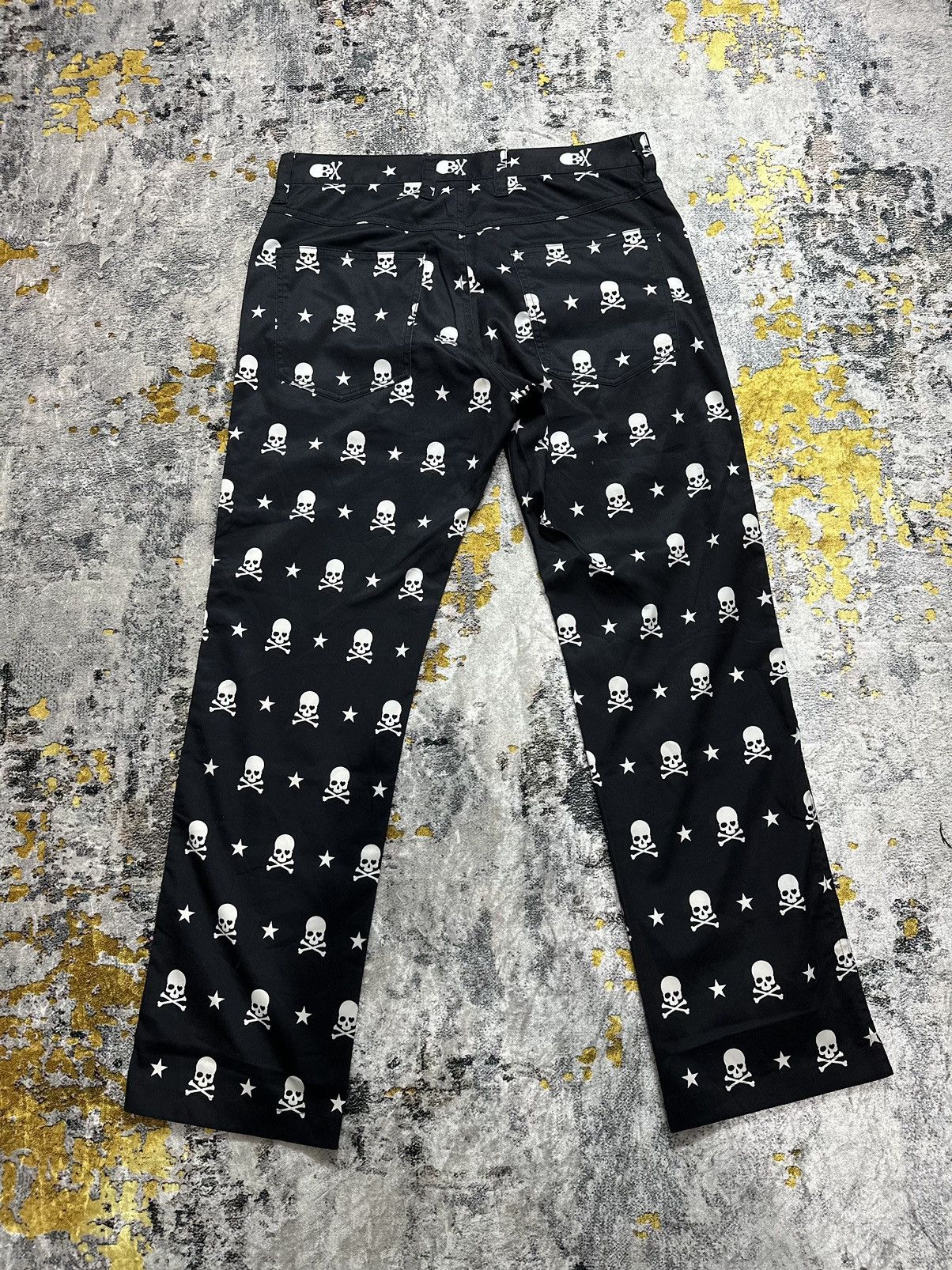 Hysteric Glamour Japanese Skull Full Print Y2k Punk Alexander McQueen STYLE Size US 33 - 2 Thumbnail
