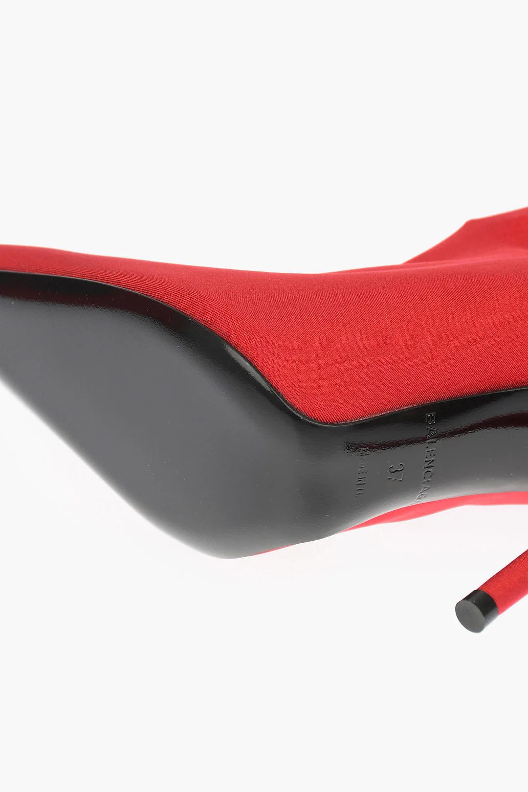 Balenciaga og1mm0326 Spandex Sock Ankle Boots in Red Size US 6 / IT 36 - 5 Thumbnail