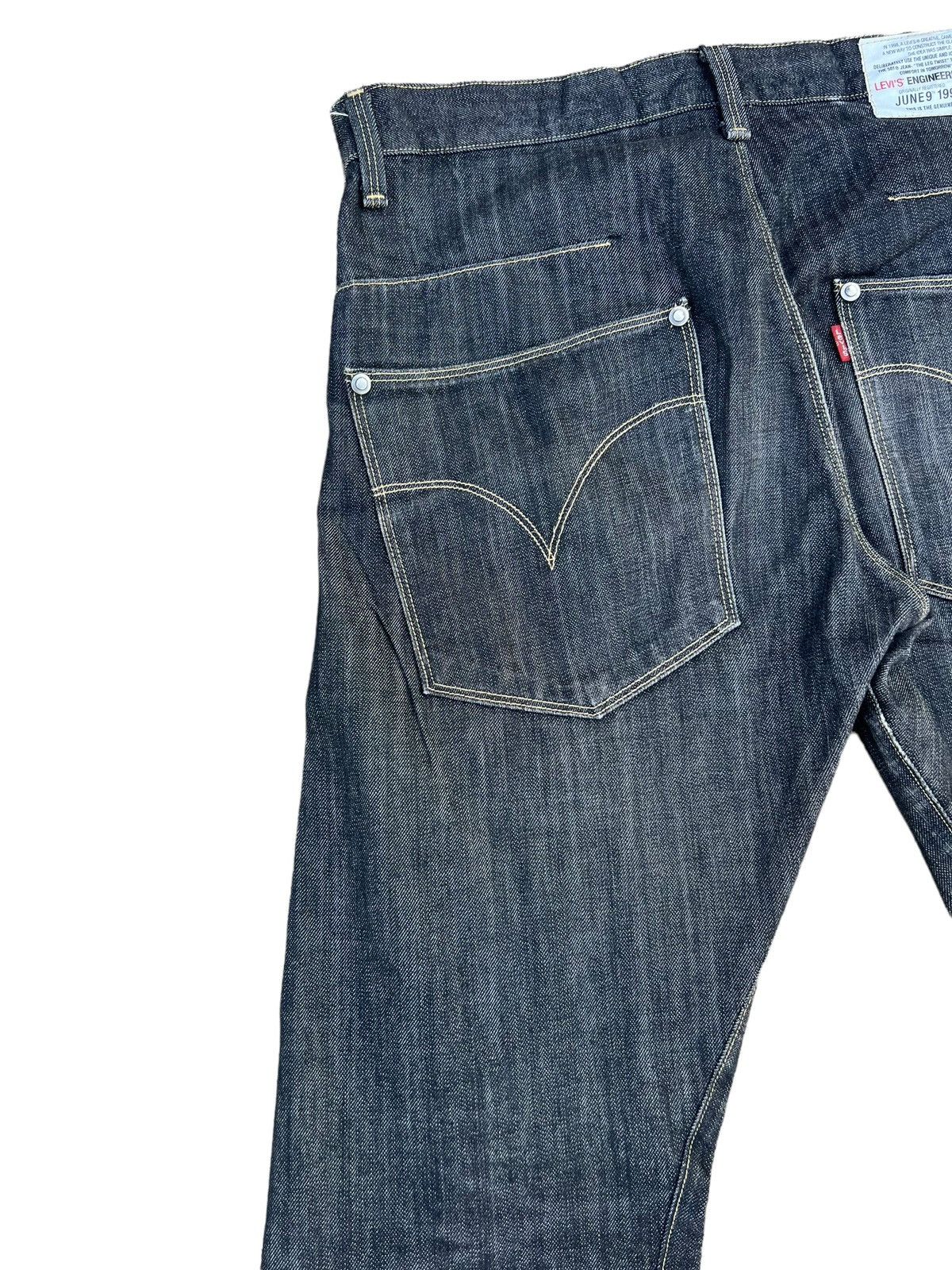 Levi's Vintage 2003 Levi’s Engineered Distress Denim Bootcut Jeans Size US 33 - 13 Thumbnail