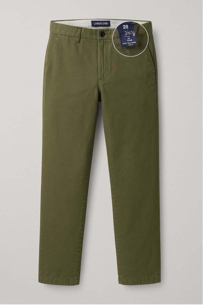 Lands' End Men's Lands' End Chinos Size 38 Green Size US 35 - 1 Thumbnail
