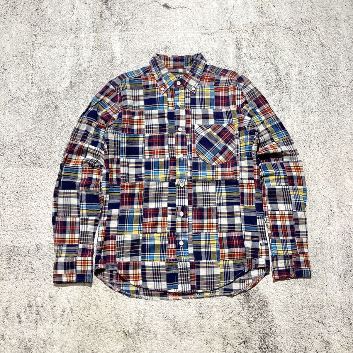 Japanese Brand 2000s Onboard Patchwork Madrass Shirt Japanese Kapital Style Size US S / EU 44-46 / 1 - 1 Thumbnail