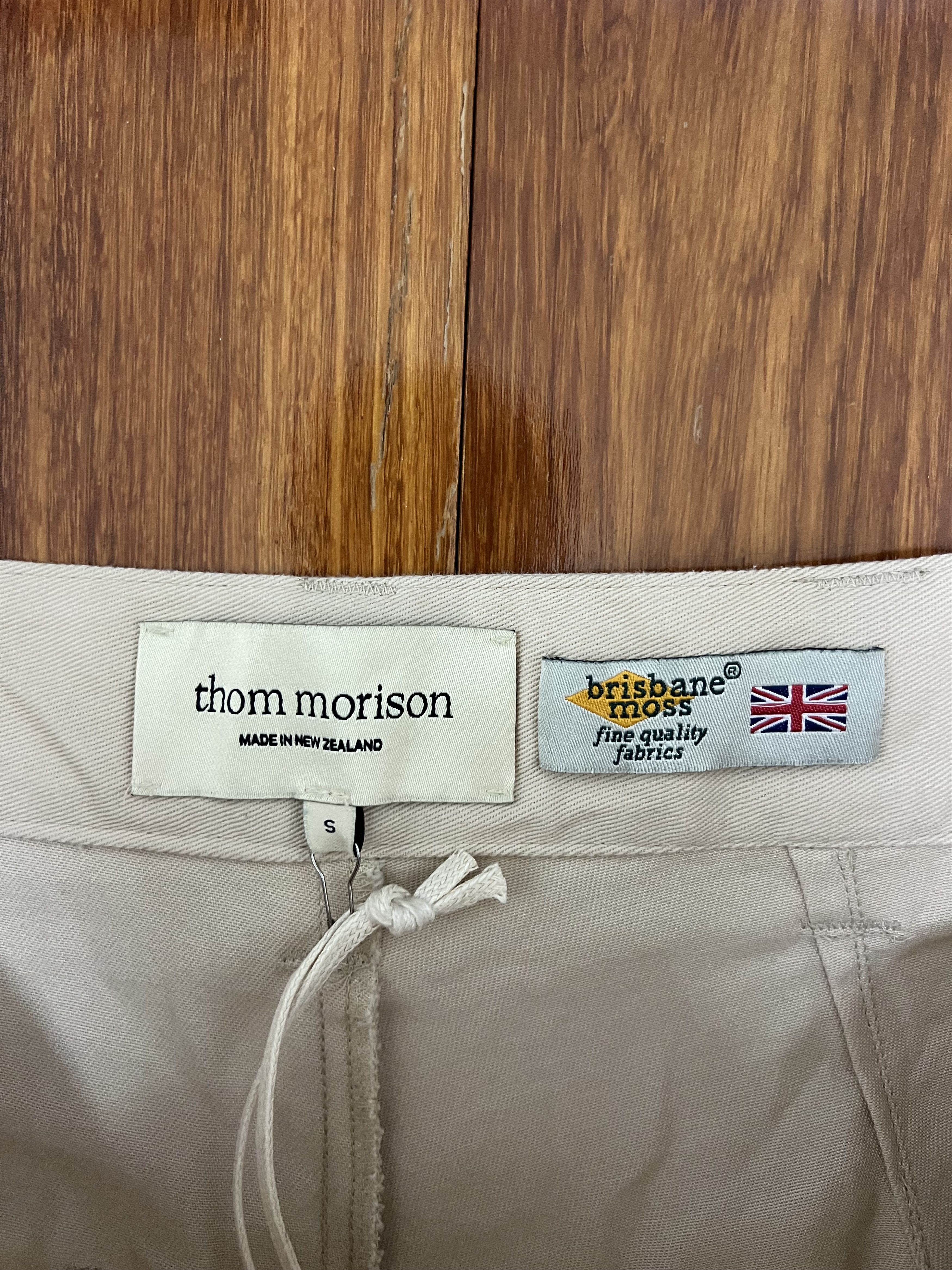 Other 💚 Thom Morison Wide Classic Pant Ecru Small NEW Size US 32 / EU 48 - 7 Thumbnail