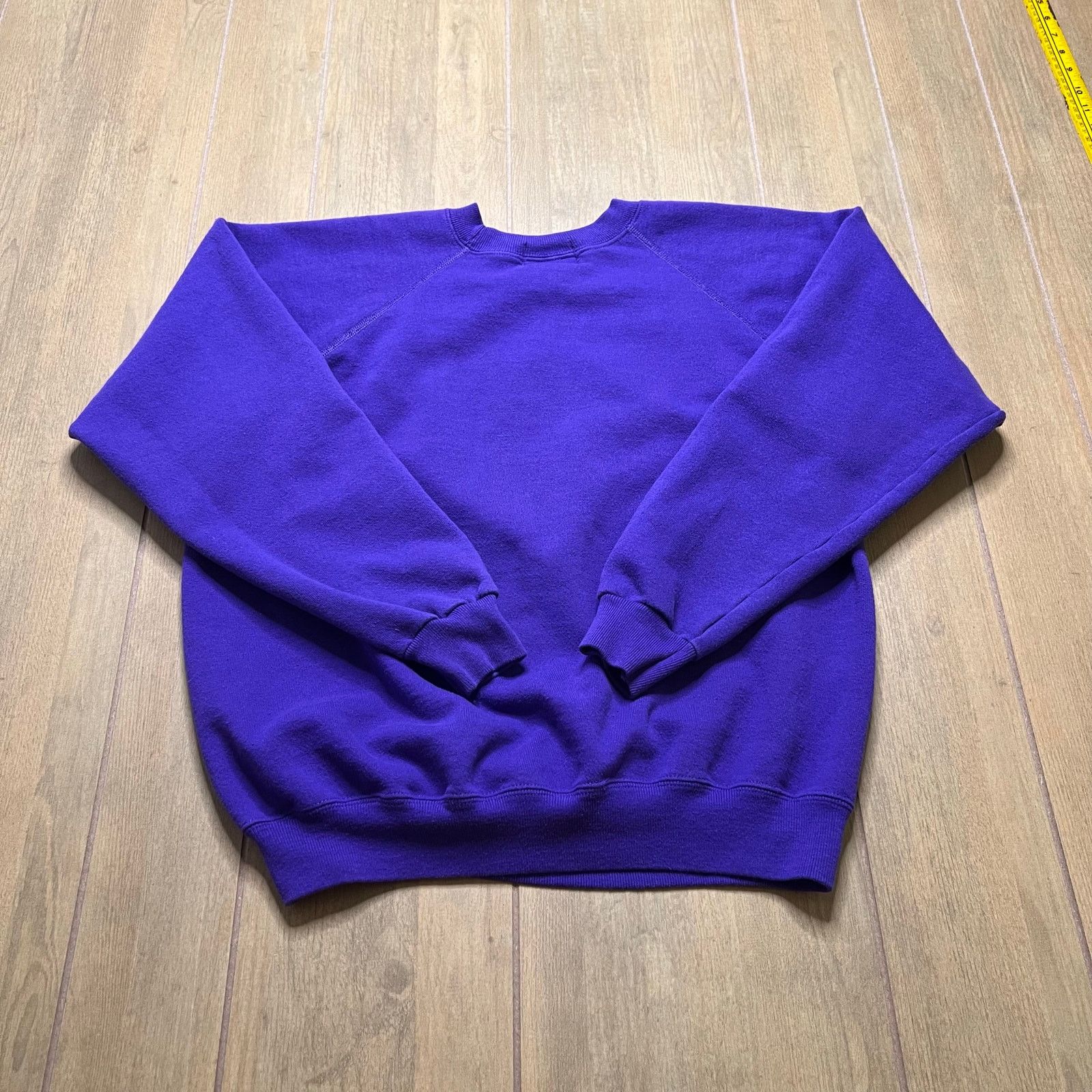 Hanes Vintage Susan Brack Purple Art Sweatshirt Made USA Large 90s Size L / US 10 / IT 46 - 6 Thumbnail