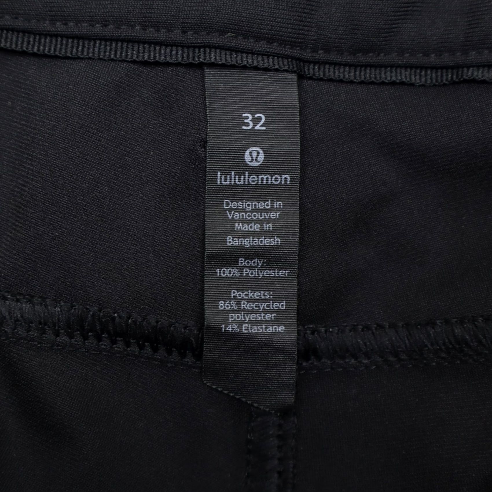 Lululemon Lululemon Pants Men's ABC Pant 32" Inseam Black Chino Slimming Stretch 5-Pocket Logo Zipper Size US 32 / EU 48 - 6 Thumbnail