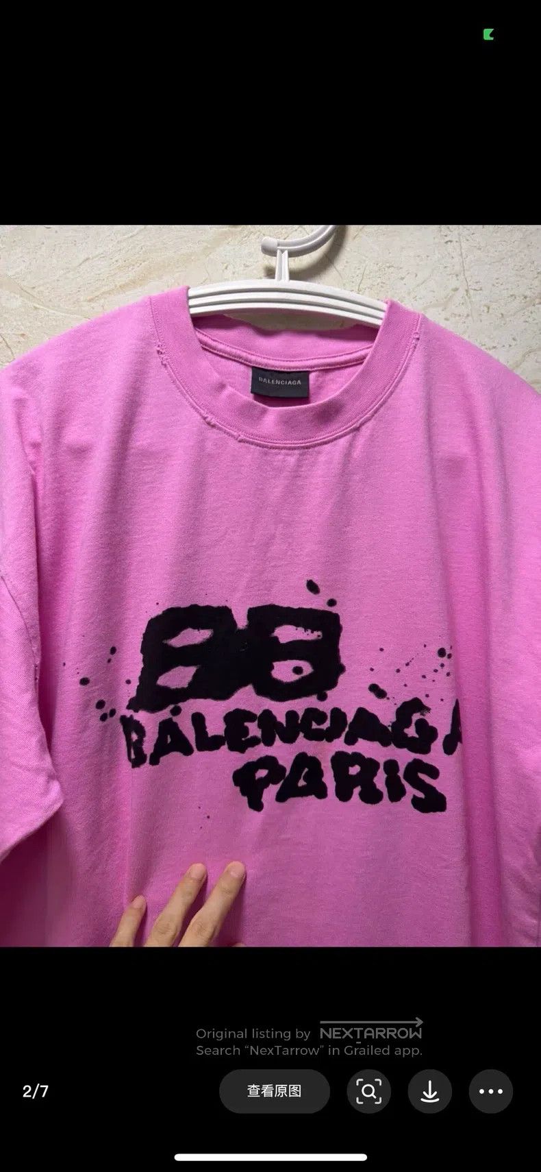 Balenciaga Balenciaga Round neck short sleeve Size US M / EU 48-50 / 2 - 2 Thumbnail