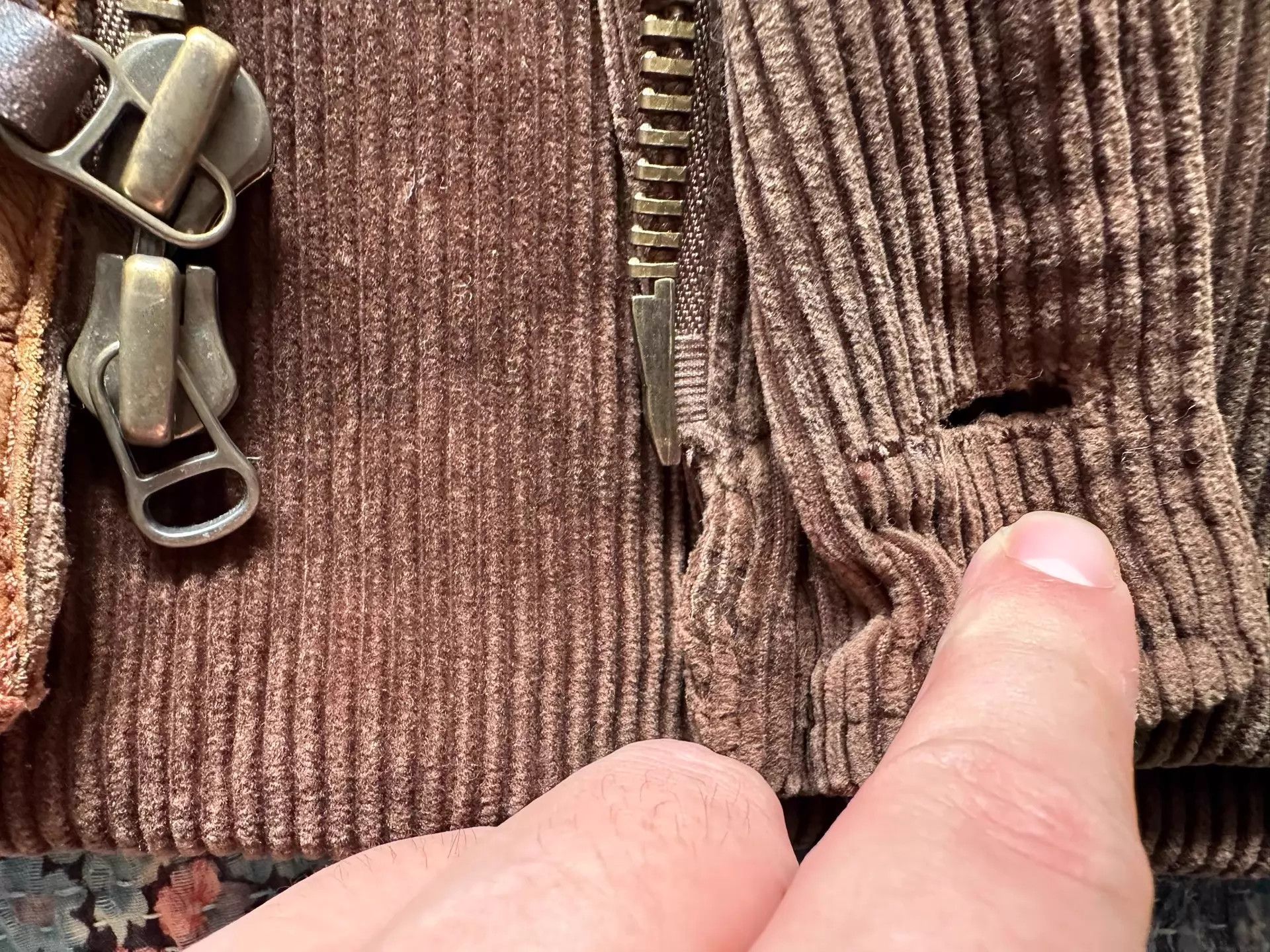 RRL Ralph Lauren RRL Corduroy Leather Panel Down Vest Vintage M Size US M / EU 48-50 / 2 - 3 Thumbnail